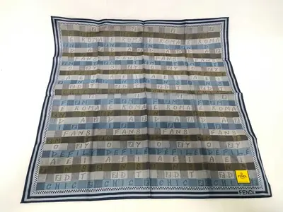 (Fendi) Unused, with seal, handkerchief/scarf, FF blue, other accessories.