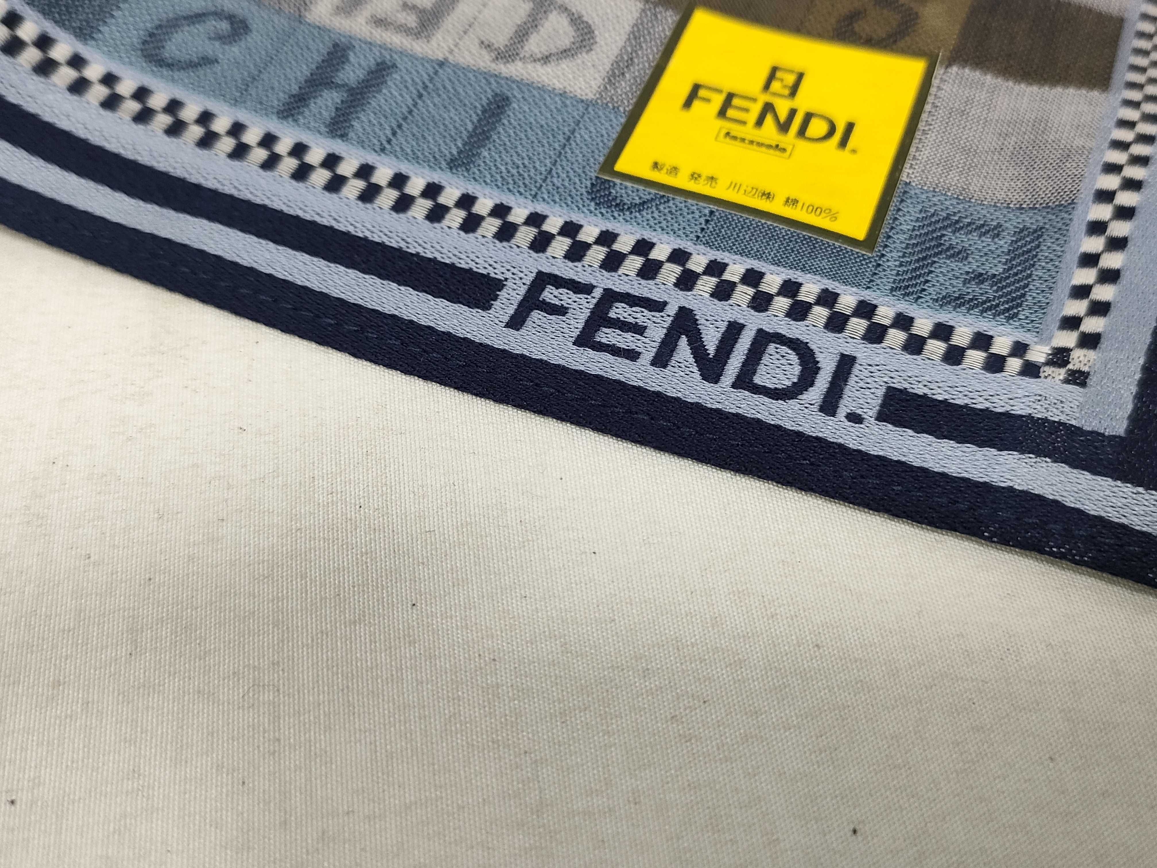 (Fendi) Unused, with seal, handkerchief/scarf, FF blue, other accessories. — view 3
