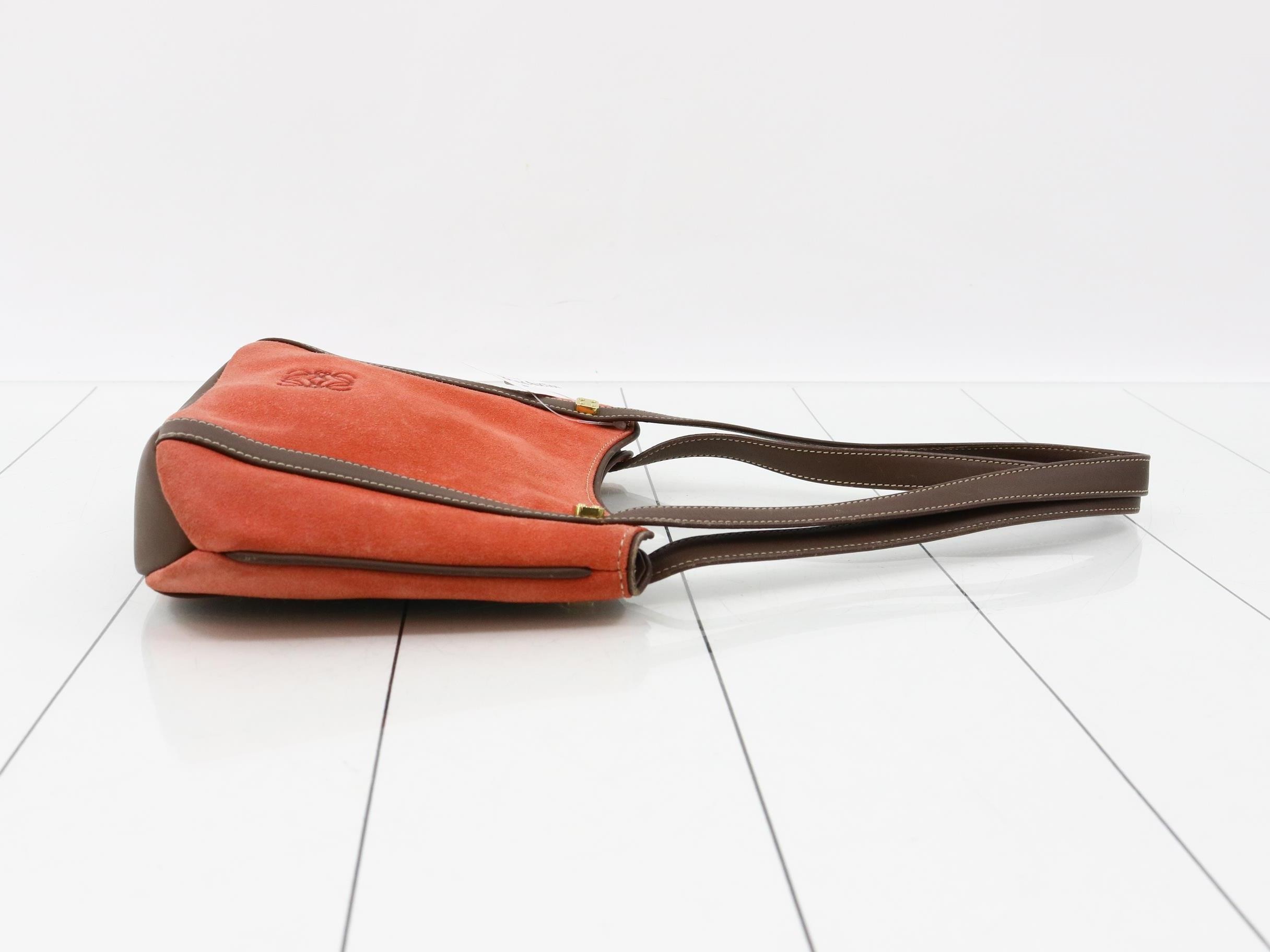 Anagram Shoulder Bag, Suede/Leather, Bordeaux — view 3