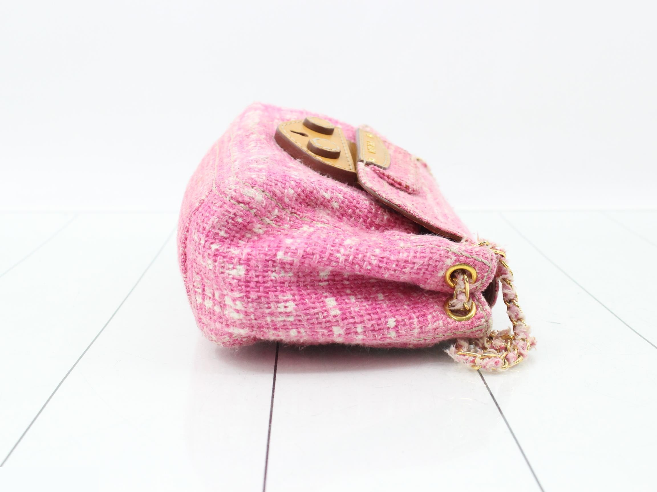 Tweed chain bag — view 3