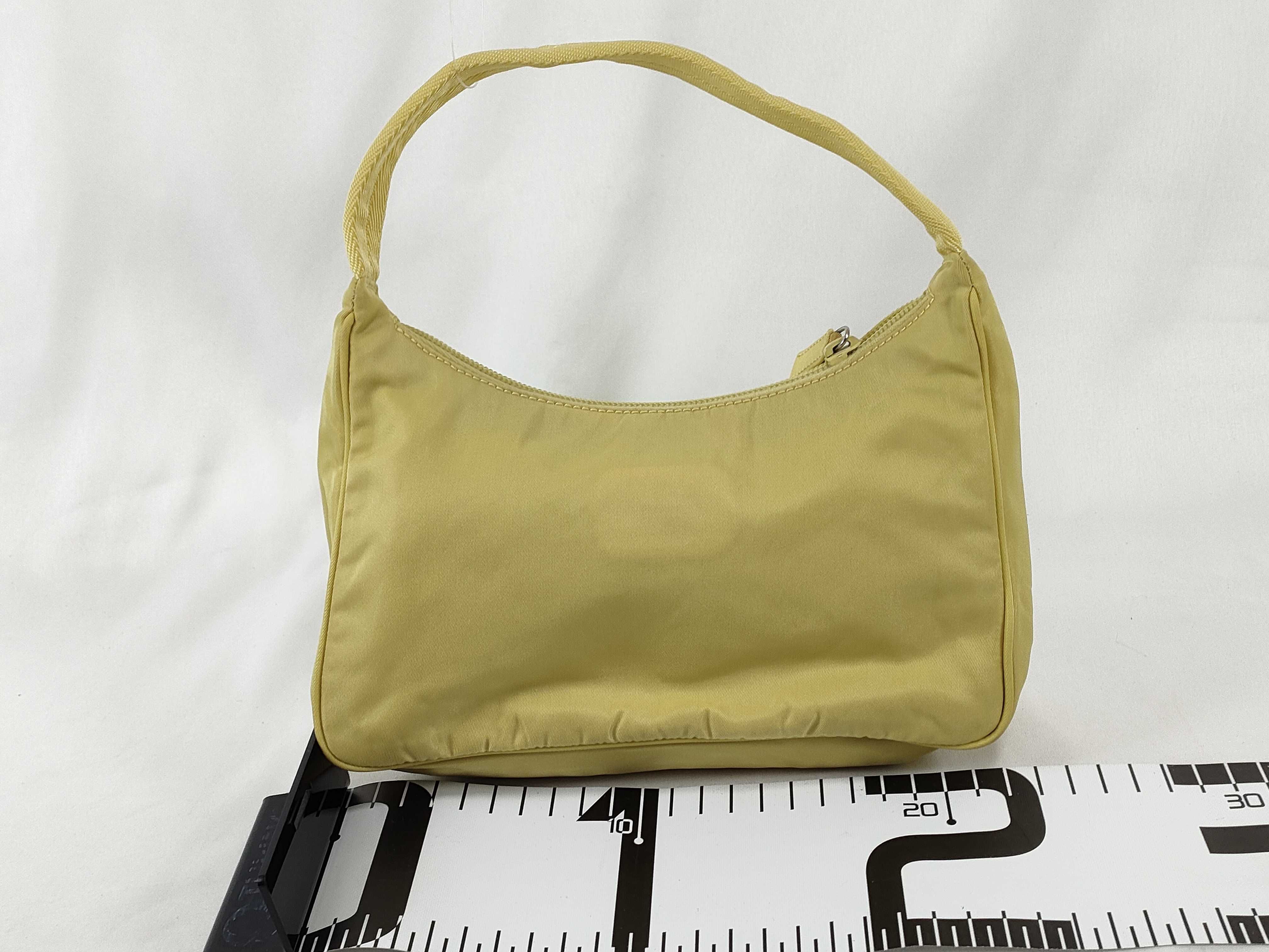 Nylon Prada Handbag Nylon Yellow Handbag — view 2