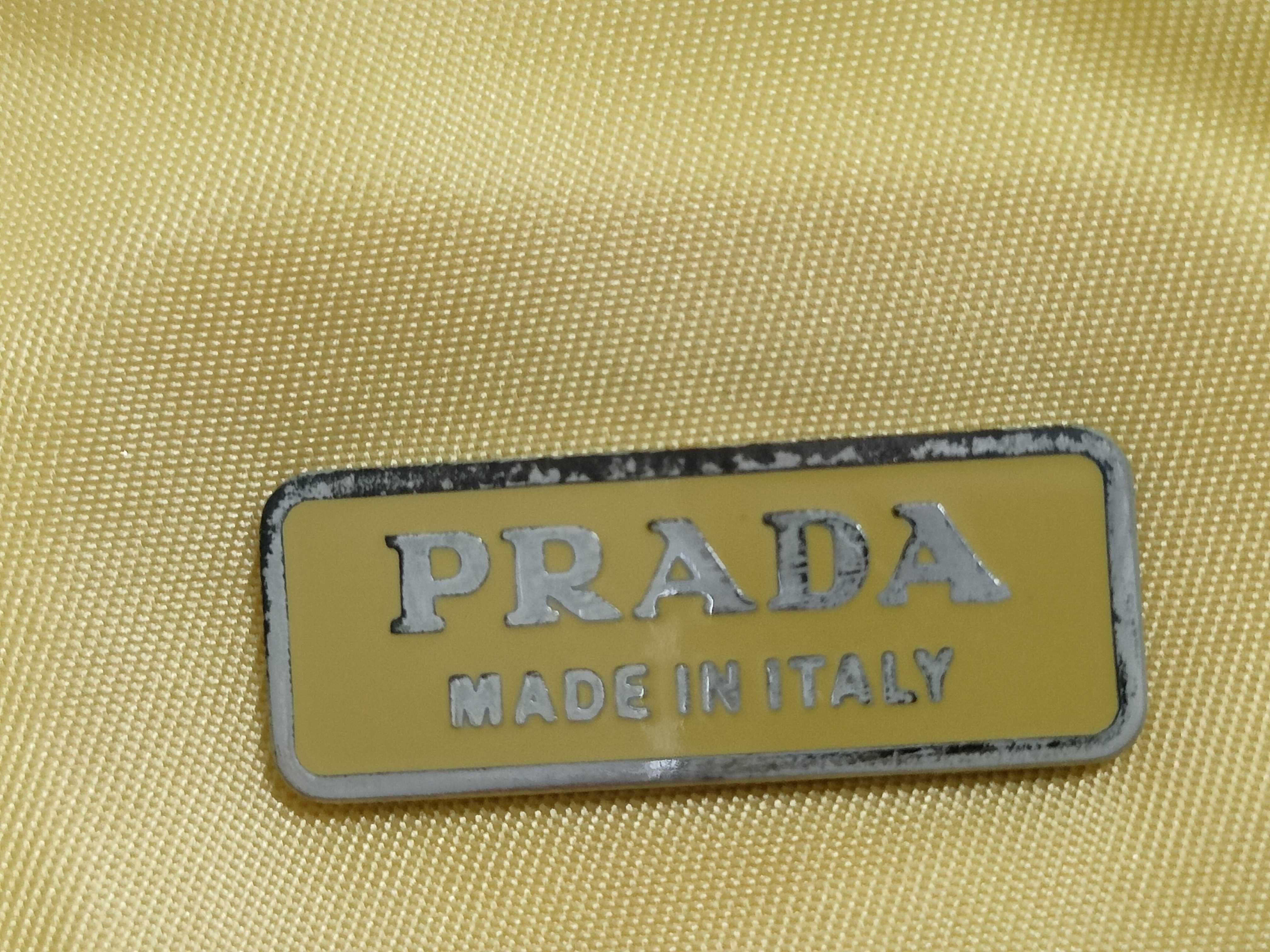 Nylon Prada Handbag Nylon Yellow Handbag — view 11