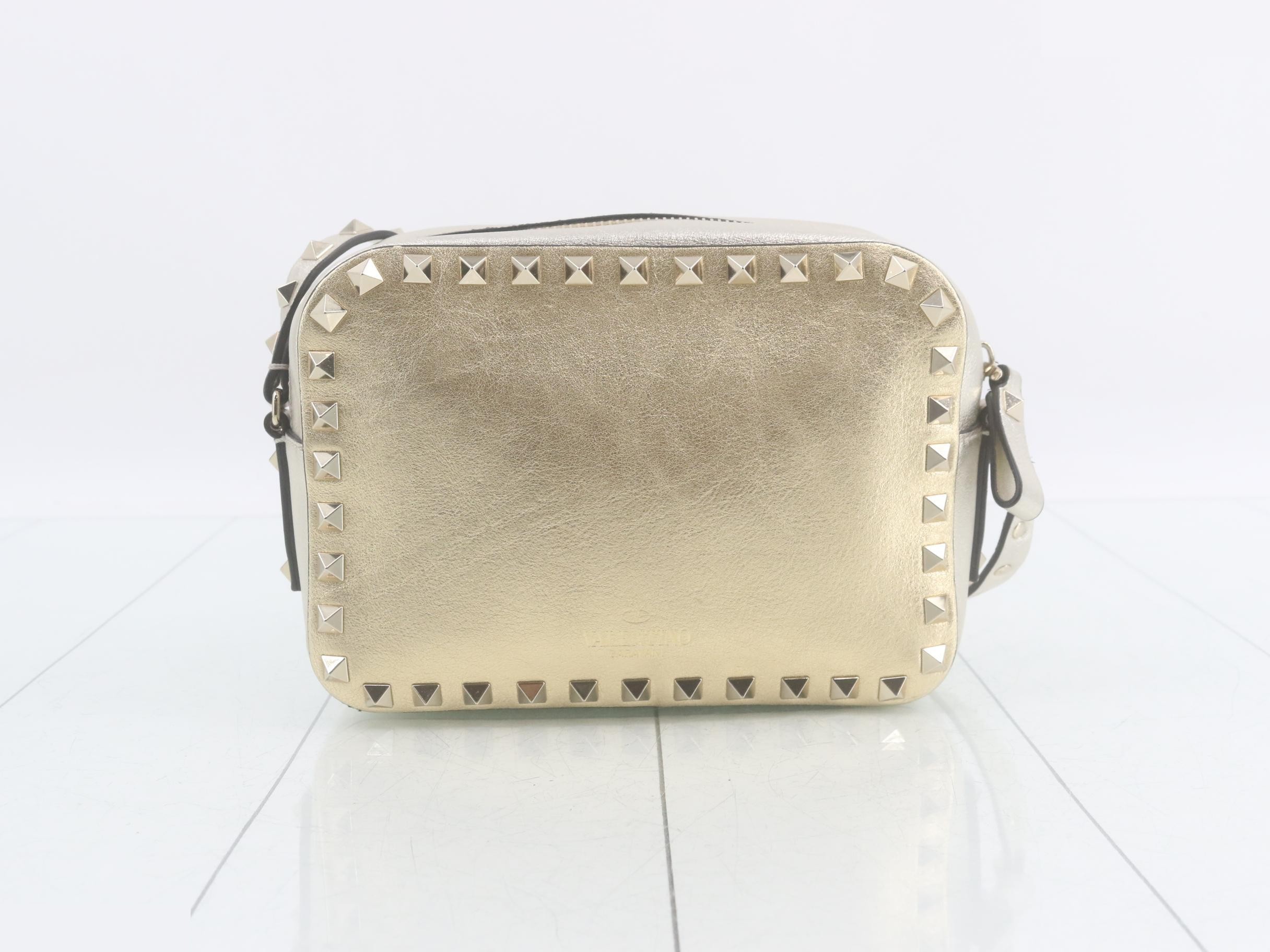 Leather studded shoulder bag — view 2