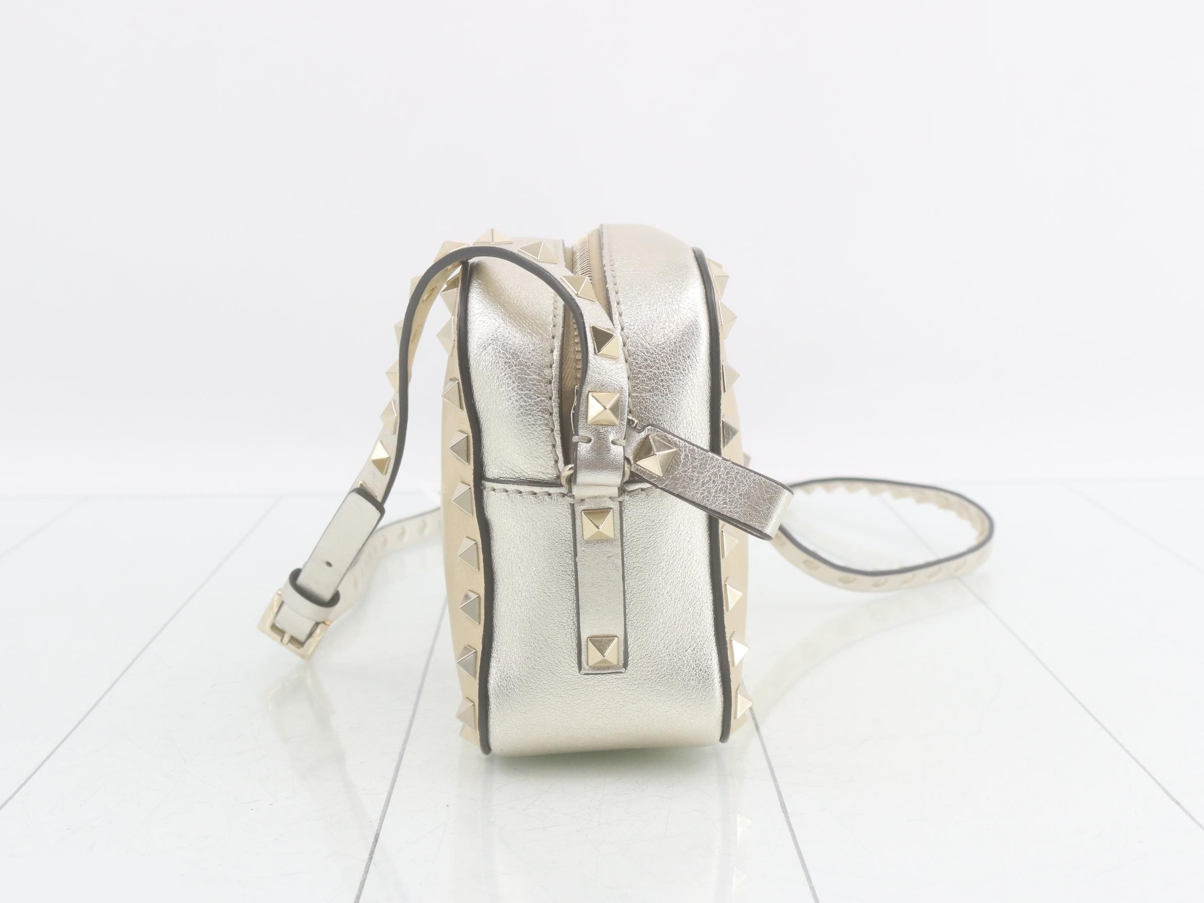 Leather studded shoulder bag — view 4