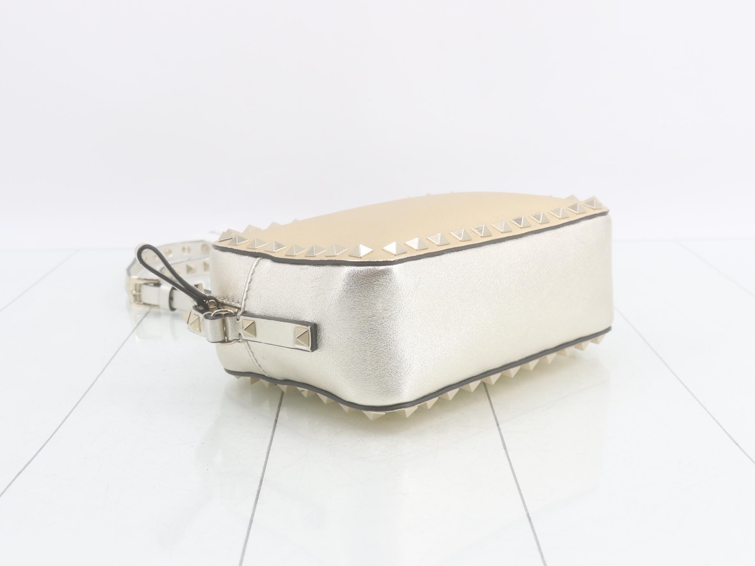 Leather studded shoulder bag — view 5