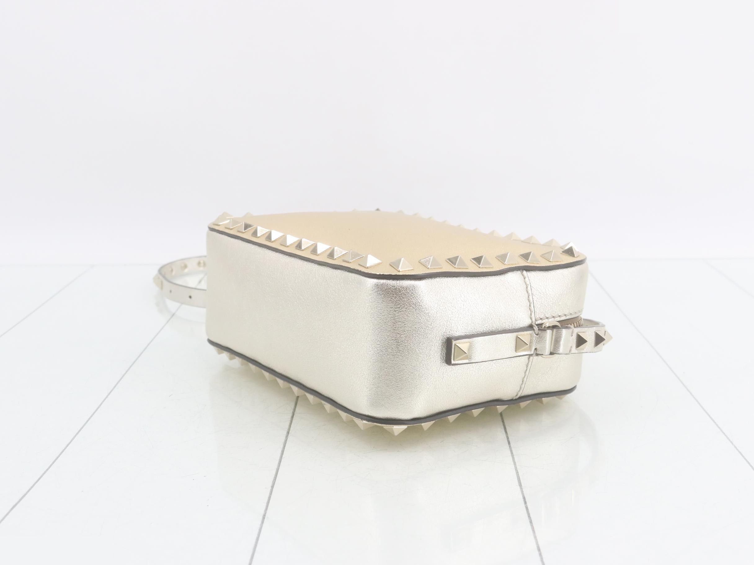 Leather studded shoulder bag — view 6