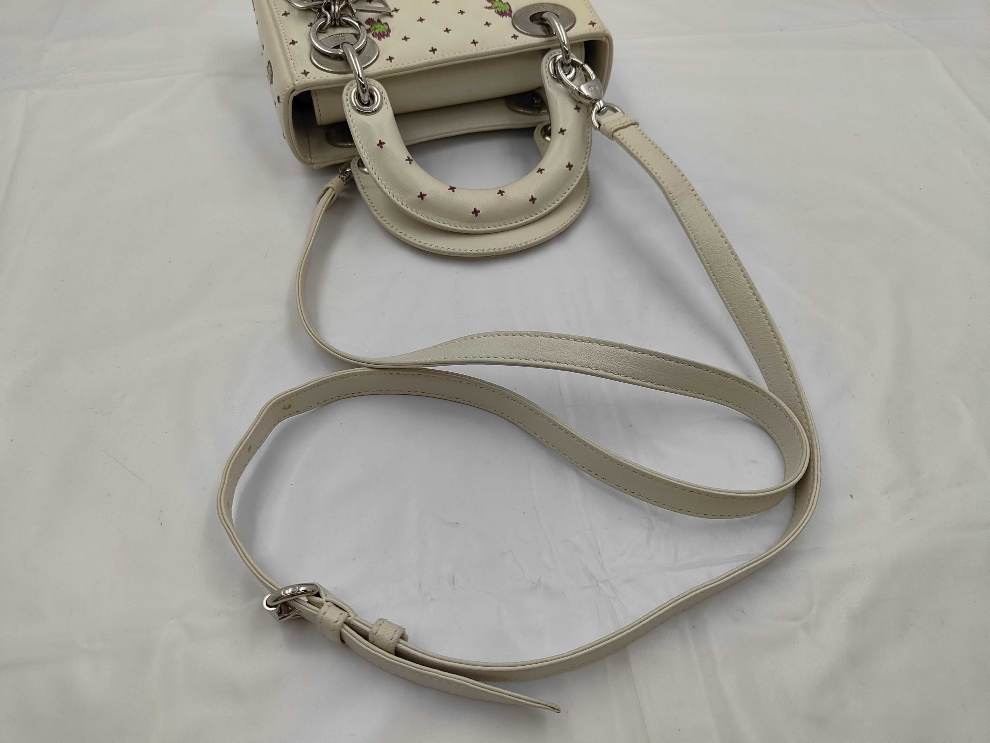 Lady Dior Embroidered Leather 2-Way Shoulder/Handbag — view 3