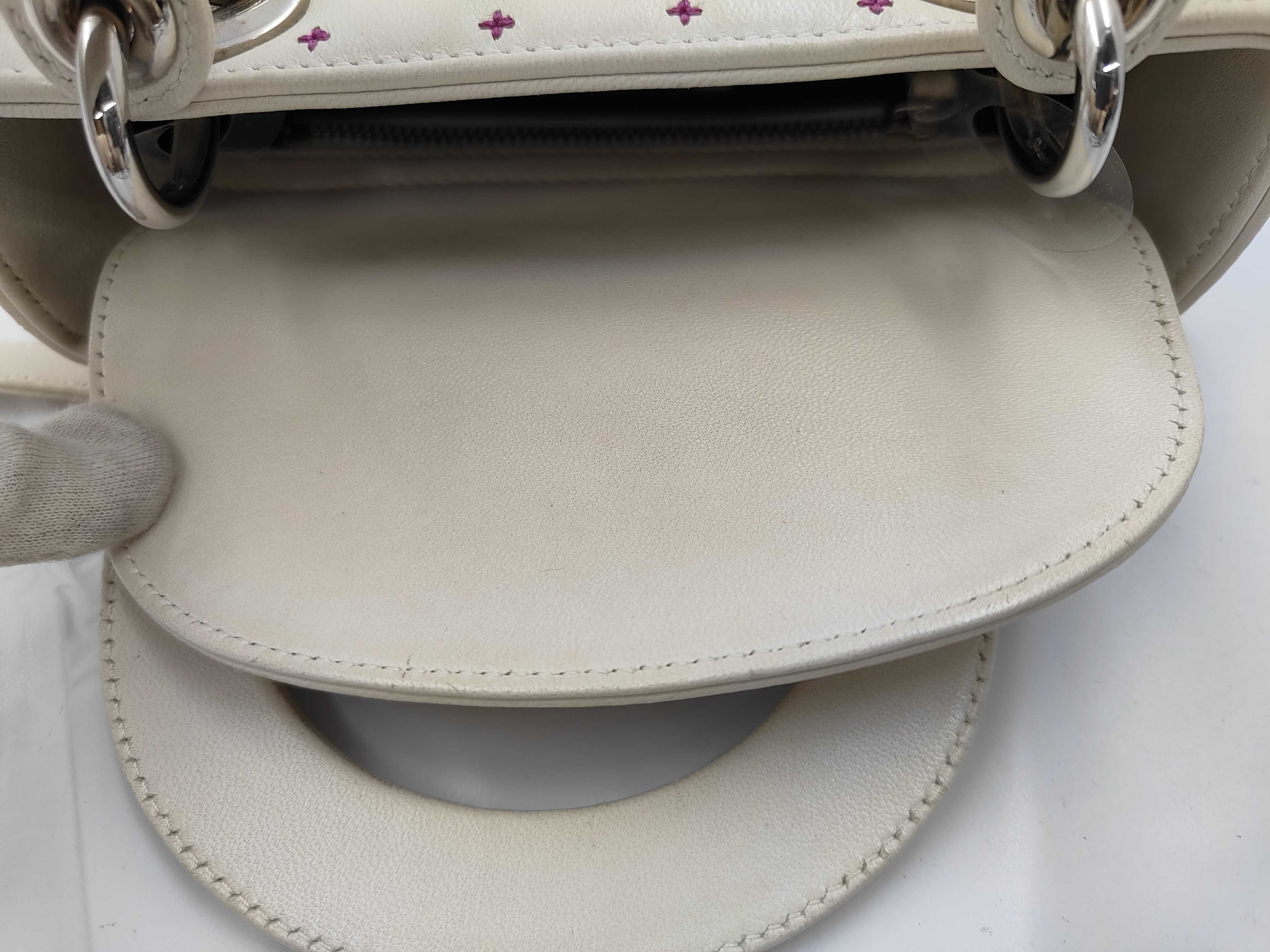 Lady Dior Embroidered Leather 2-Way Shoulder/Handbag — view 8