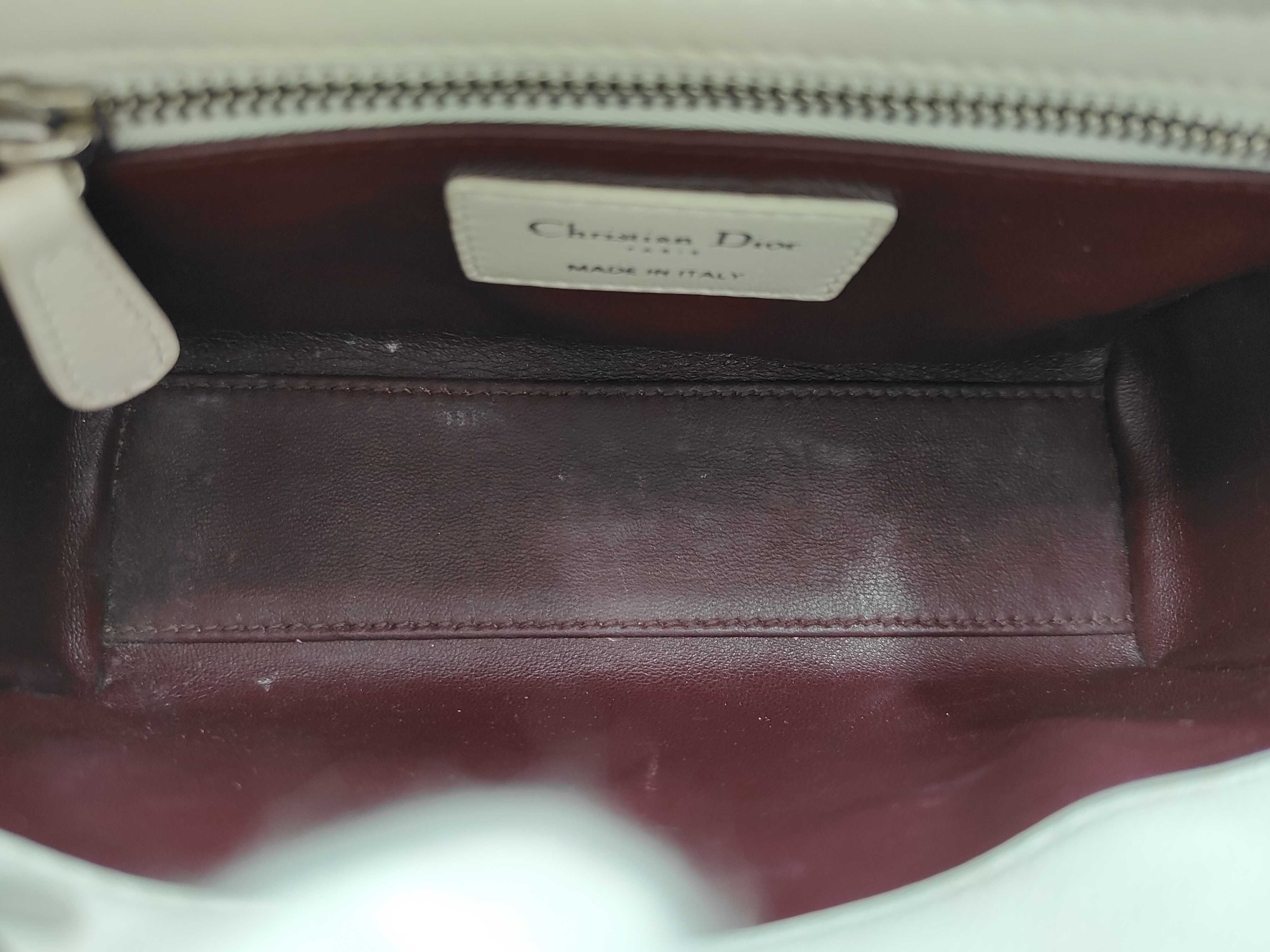 Lady Dior Embroidered Leather 2-Way Shoulder/Handbag — view 10