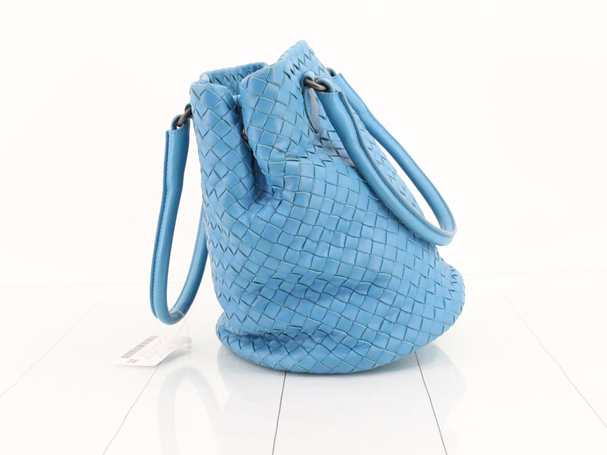 Intrecciato Bucket Tote Bag — view 4