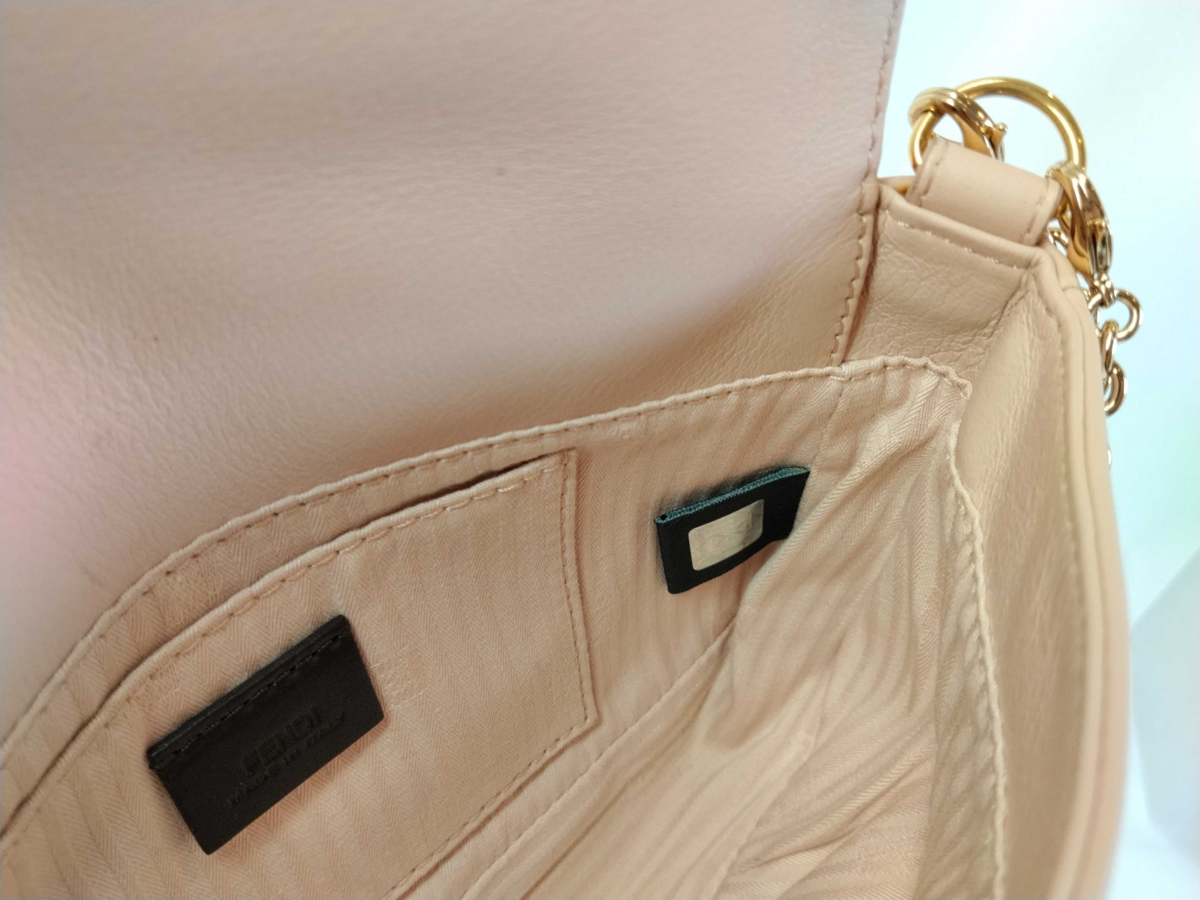 Leather Chain Shoulder Bag, Pink, 8M0276 (Shoulder Bag) — view 10