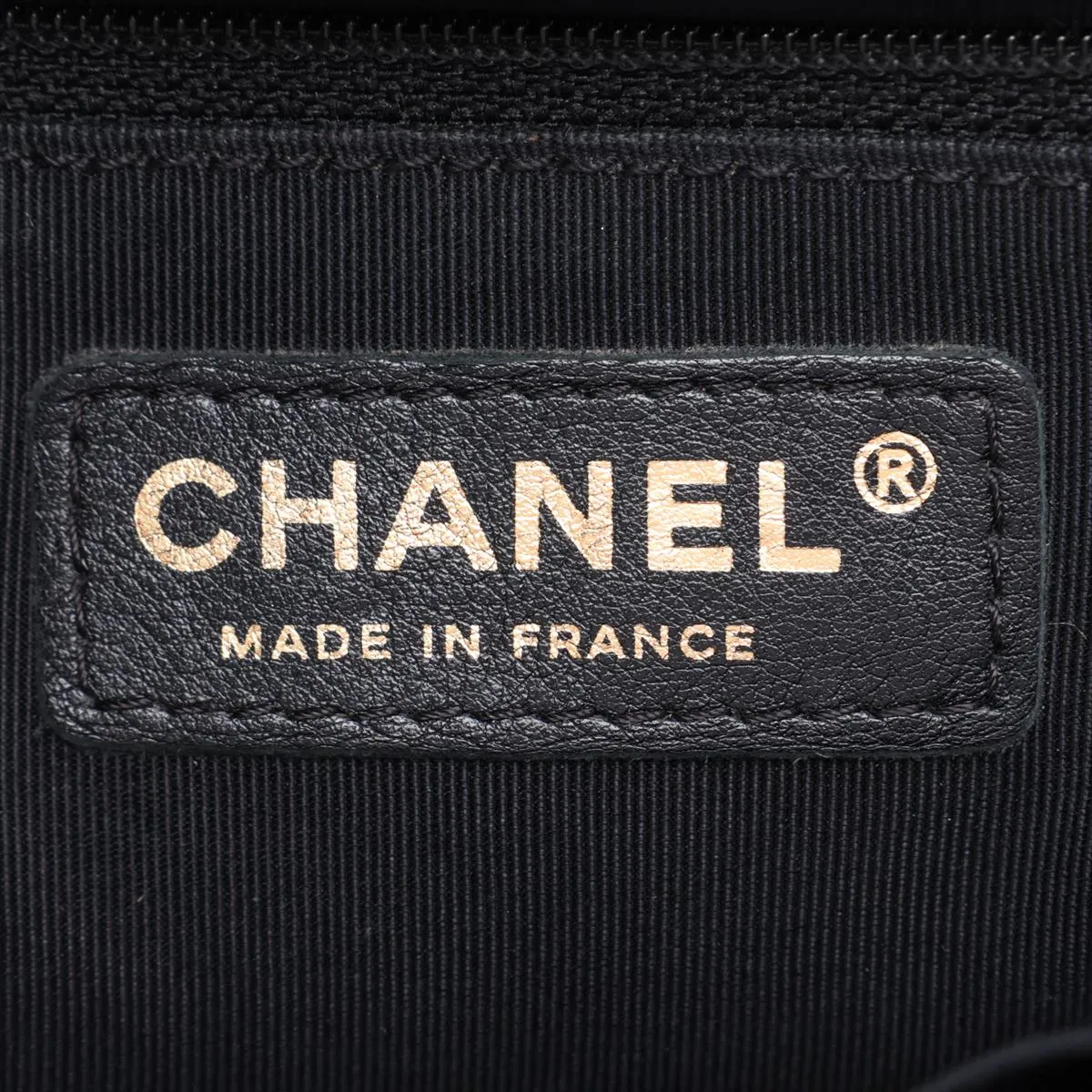Boy Chanel 28 Large Lambskin Chain Shoulder Bag, Black with Gold Hardware, 20513887, Serial Number in the 20s, A92193 — view 10