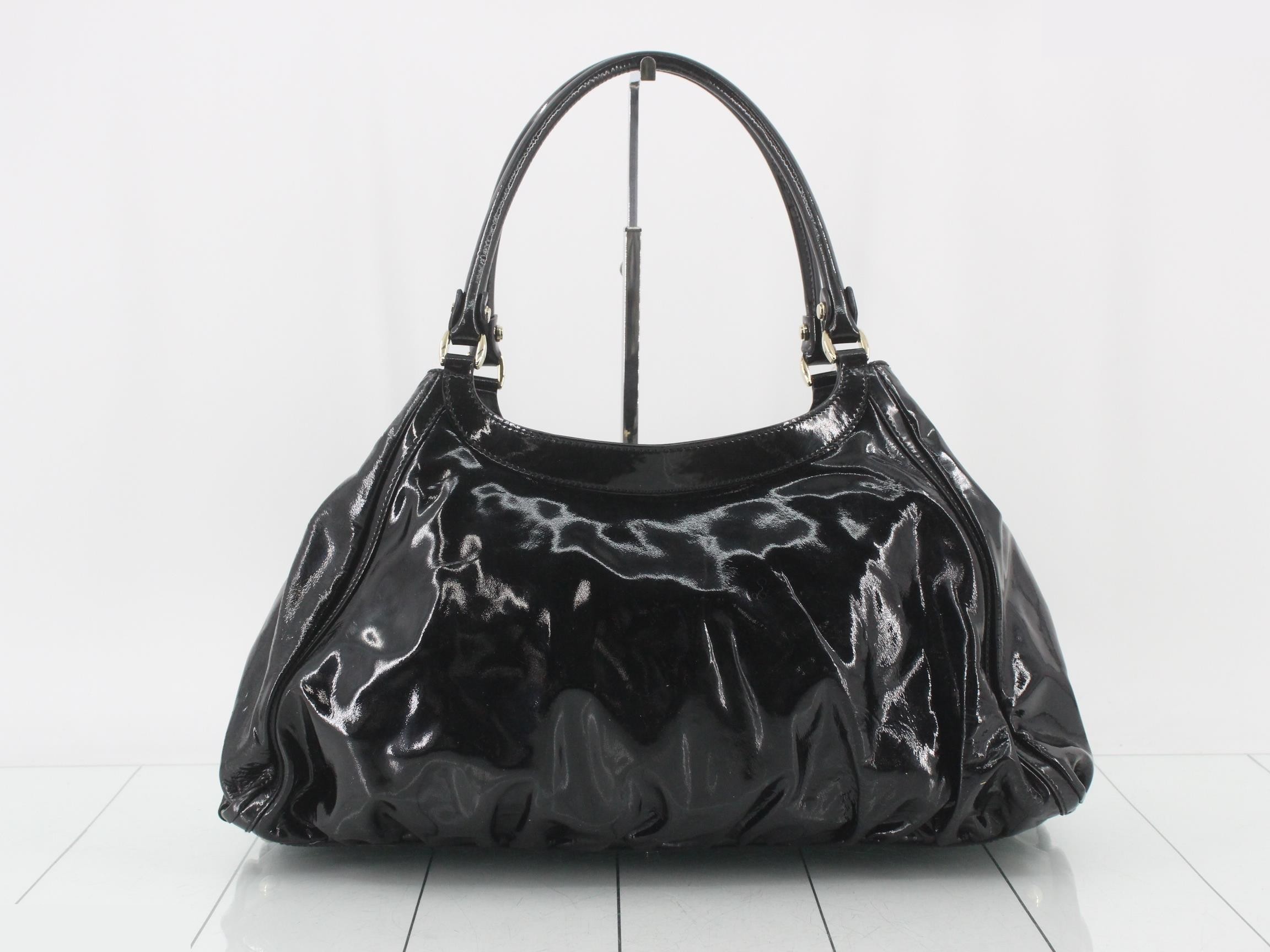 Abby Enamel Semi-Shoulder Bag — view 2