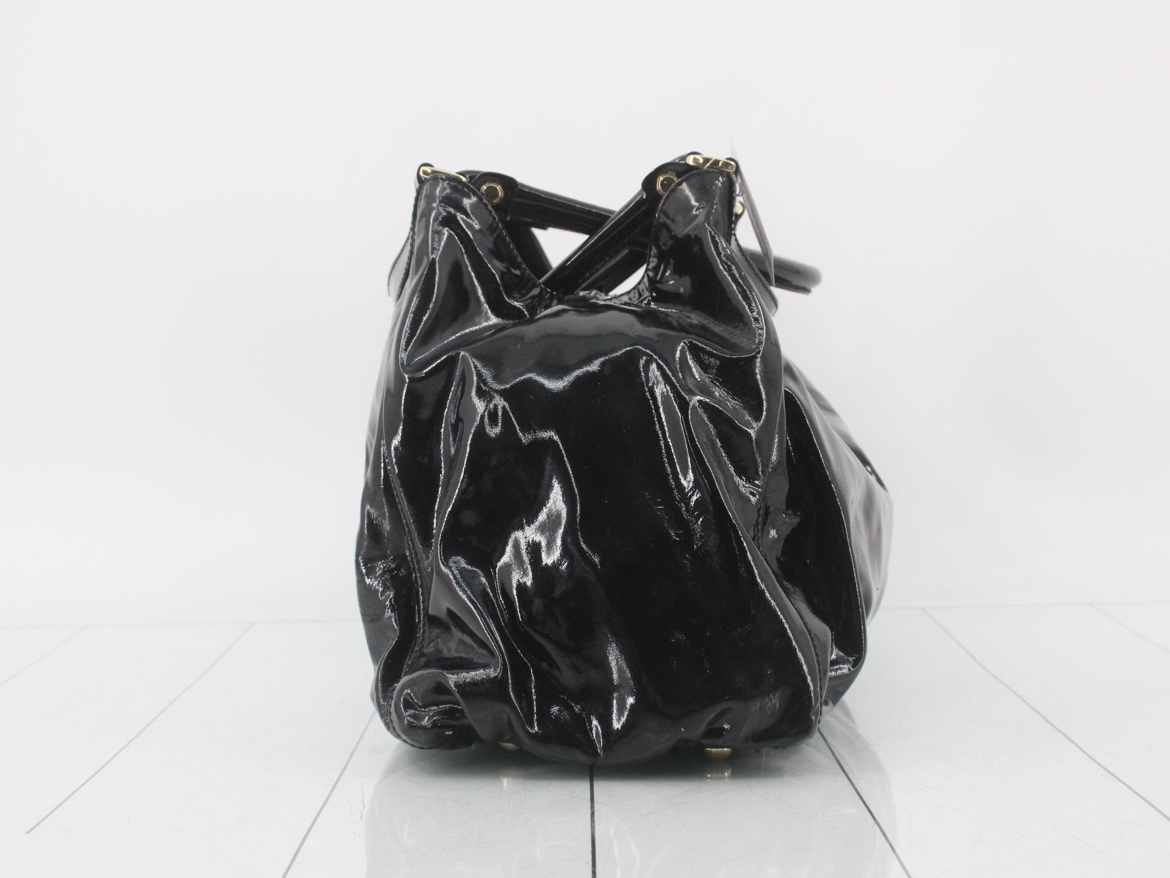 Abby Enamel Semi-Shoulder Bag — view 4