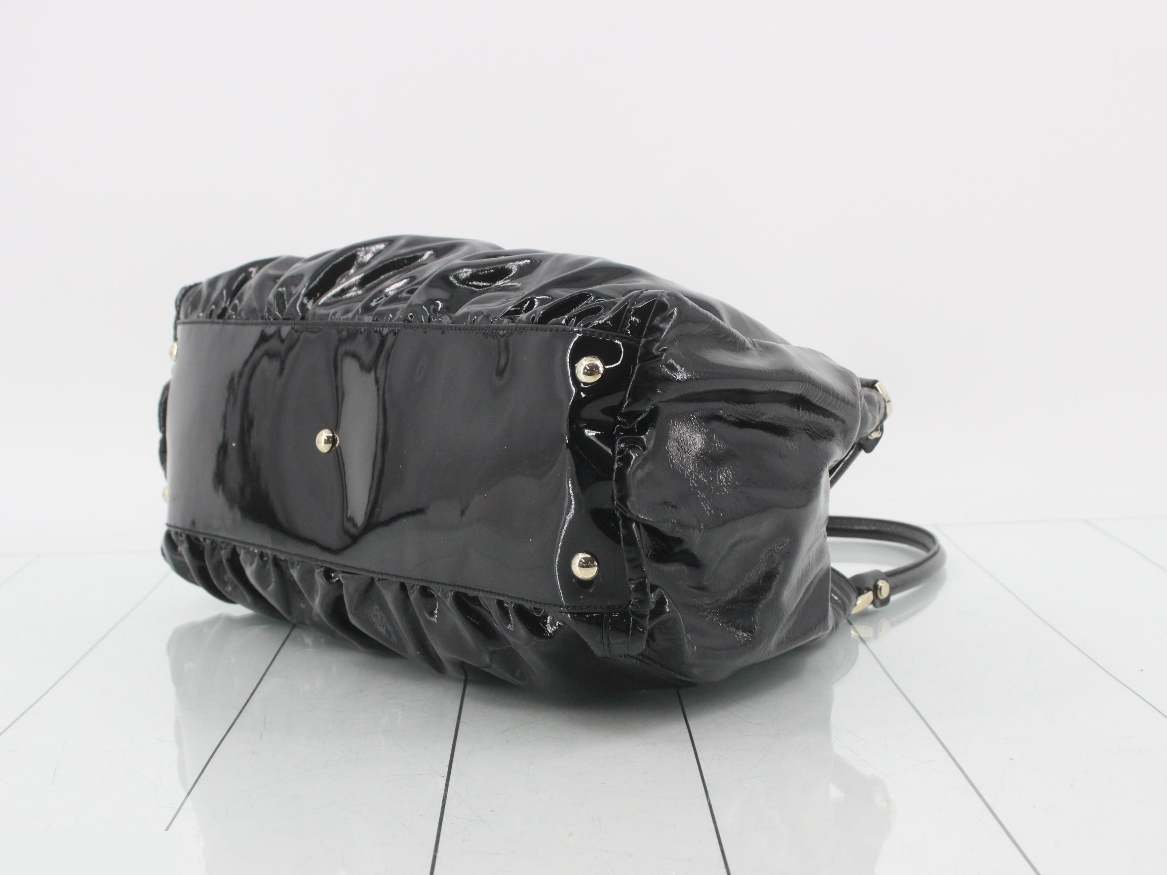 Abby Enamel Semi-Shoulder Bag — view 6
