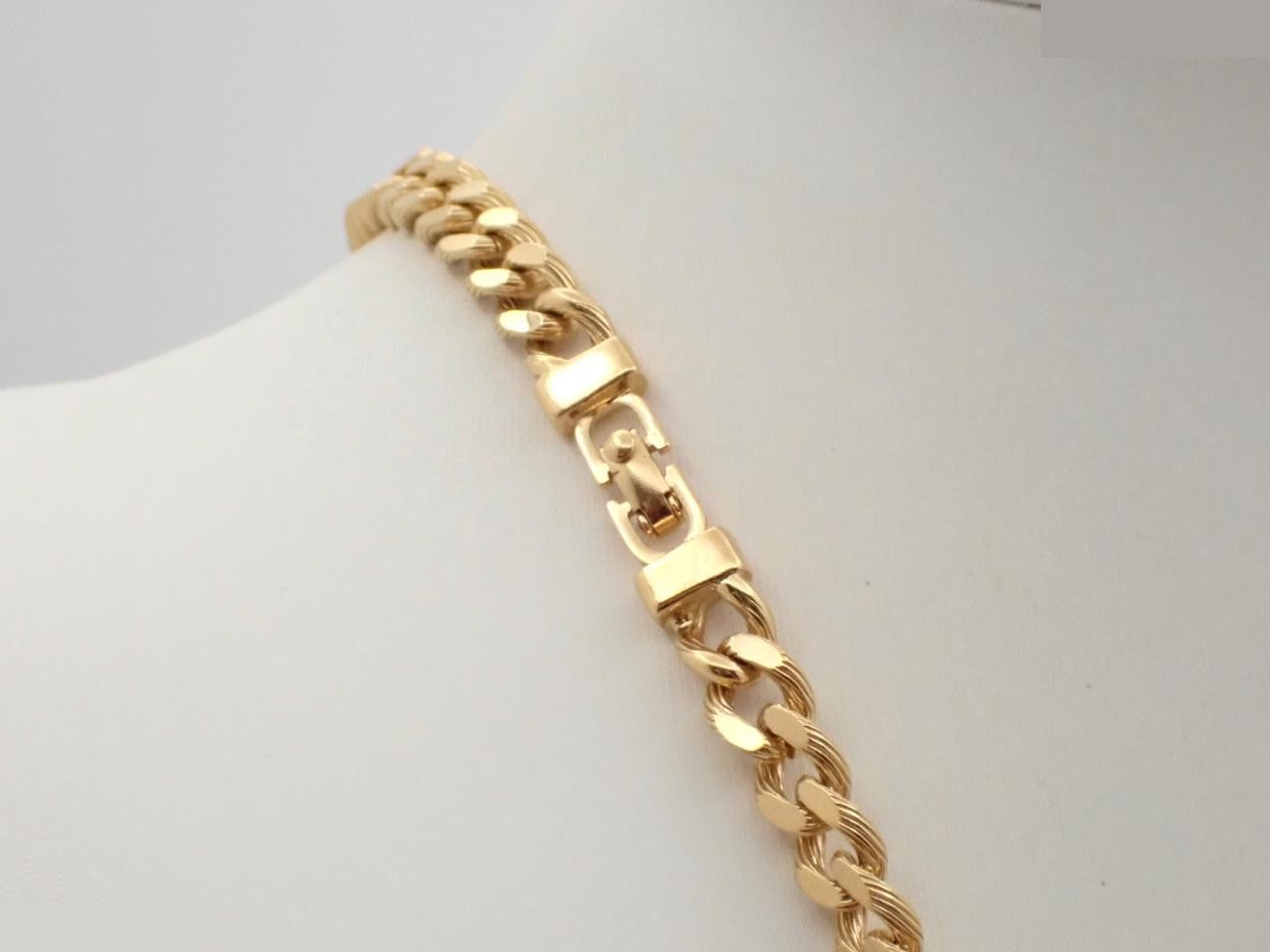 necklace, gold color, approximately 90cm in length. — view 2