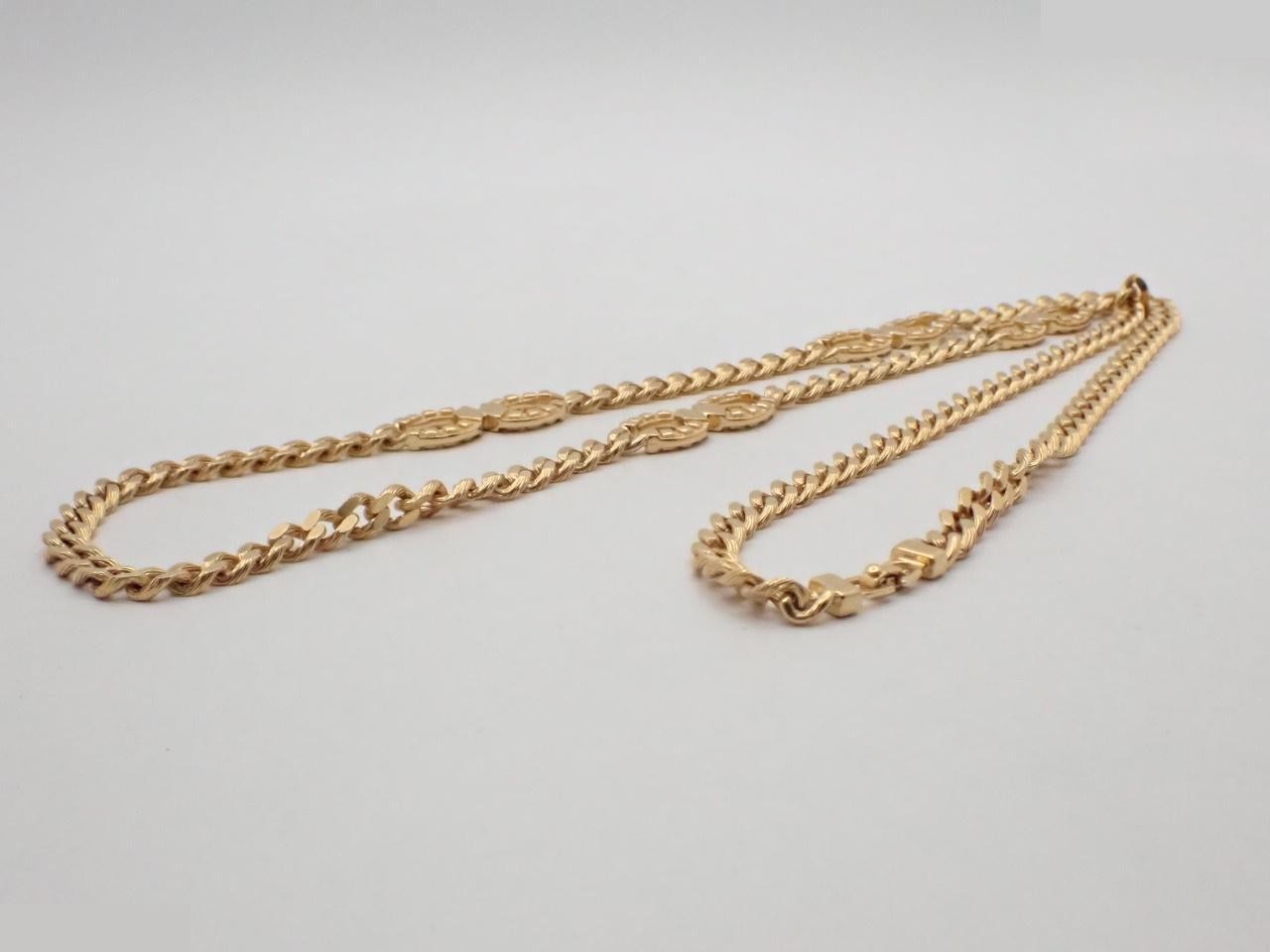 necklace, gold color, approximately 90cm in length. — view 3
