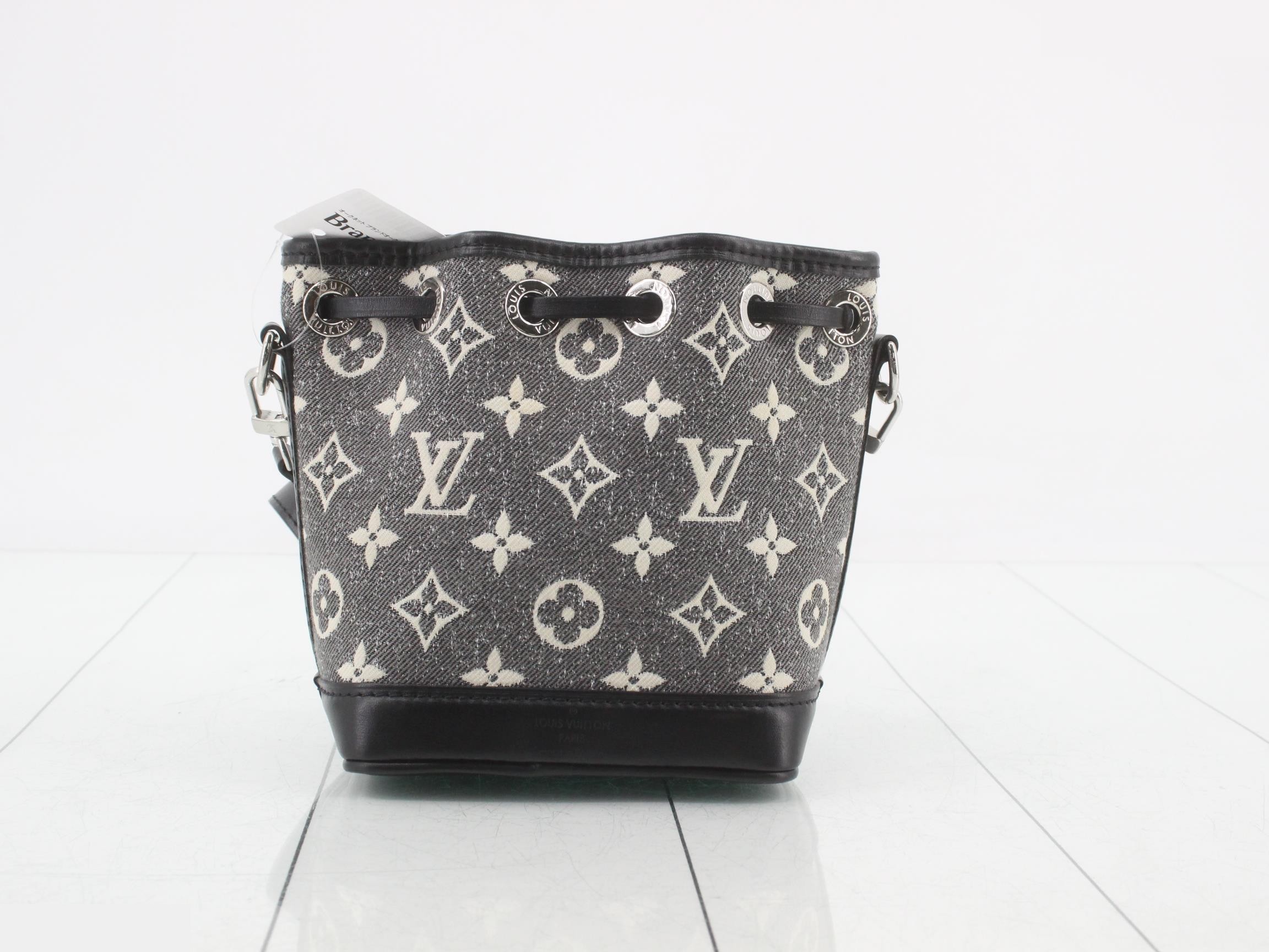 Monogram Jacquard Denim Nano Noe Shoulder Bag — view 2