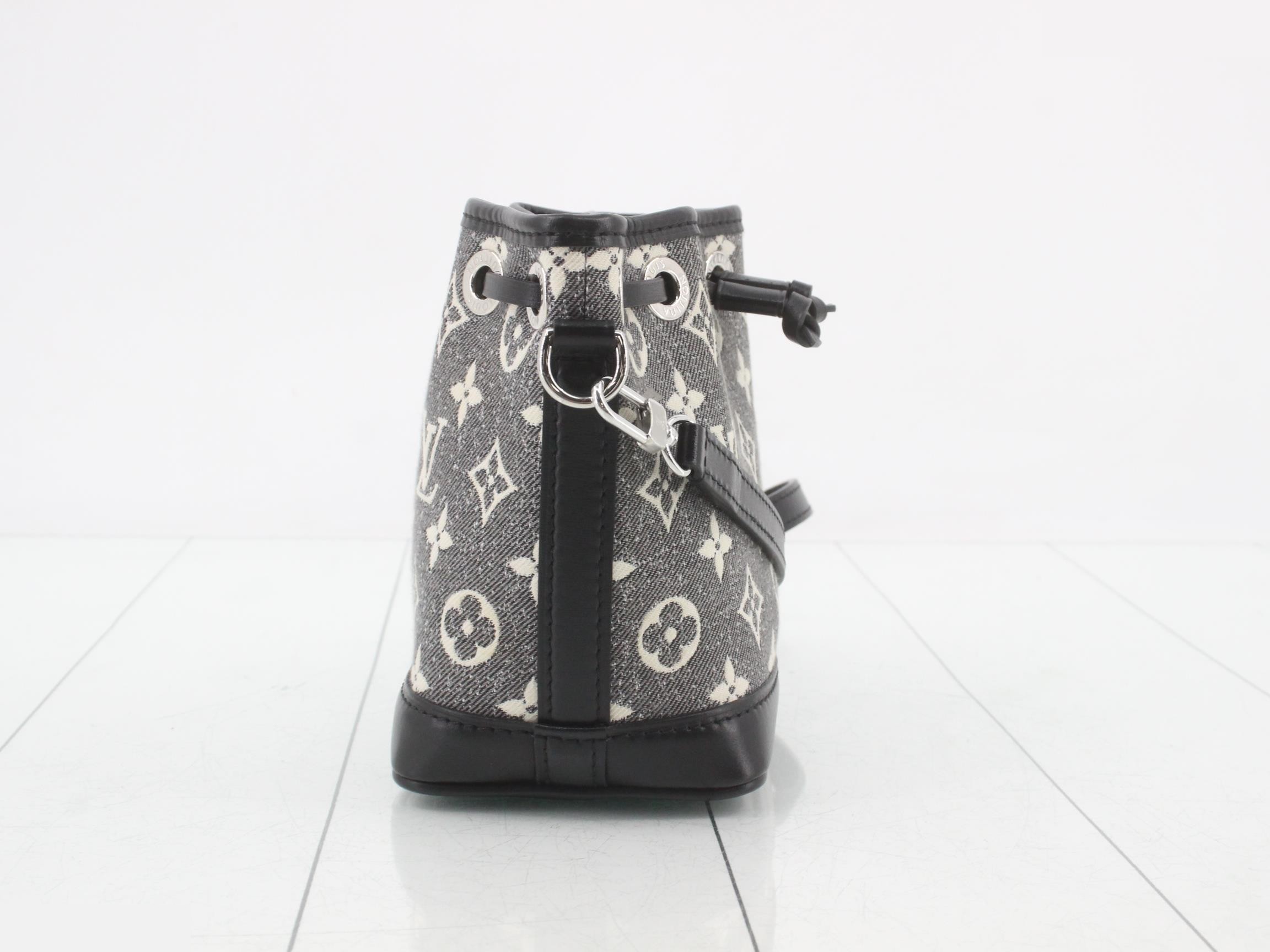 Monogram Jacquard Denim Nano Noe Shoulder Bag — view 4