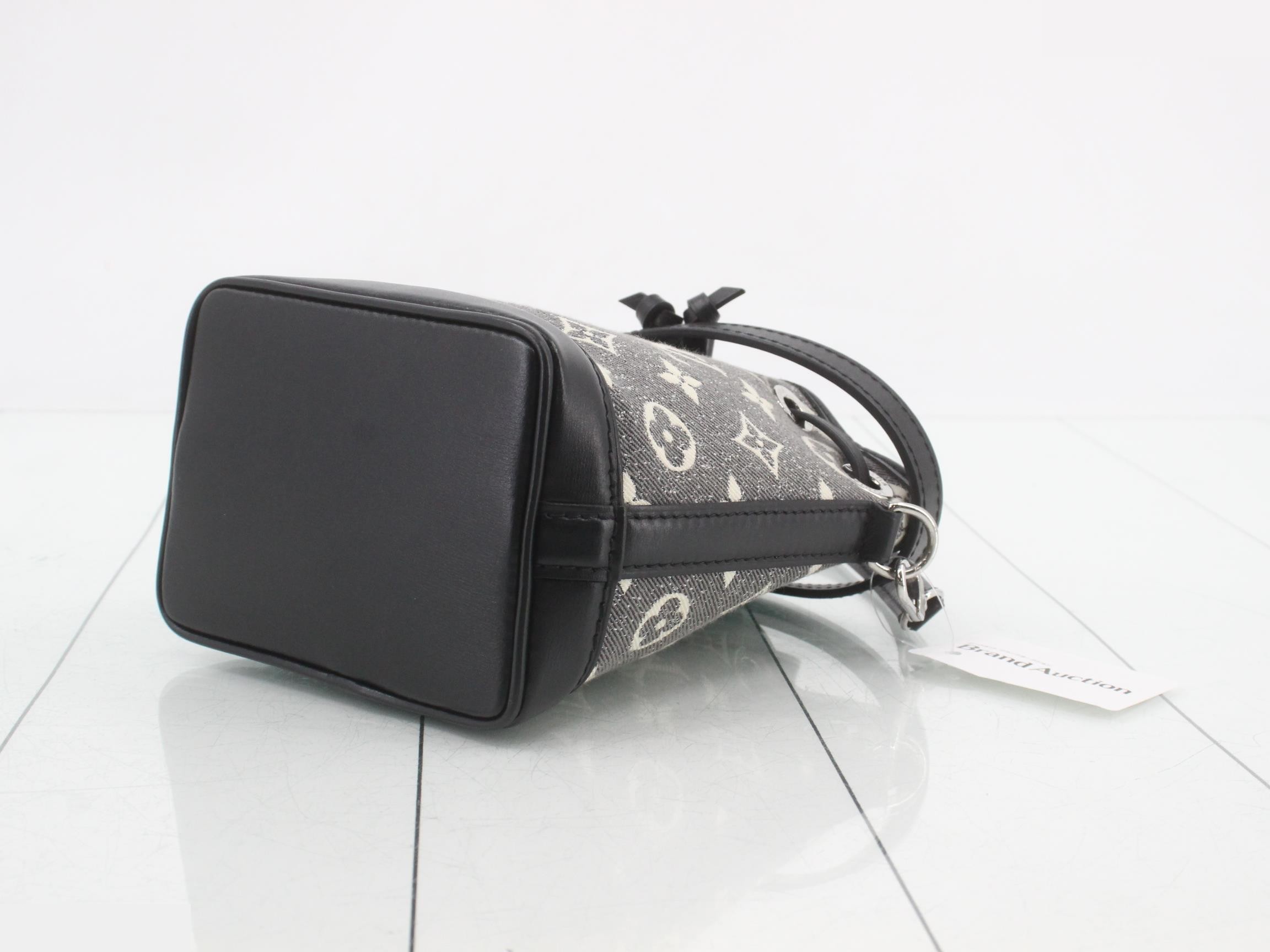 Monogram Jacquard Denim Nano Noe Shoulder Bag — view 6