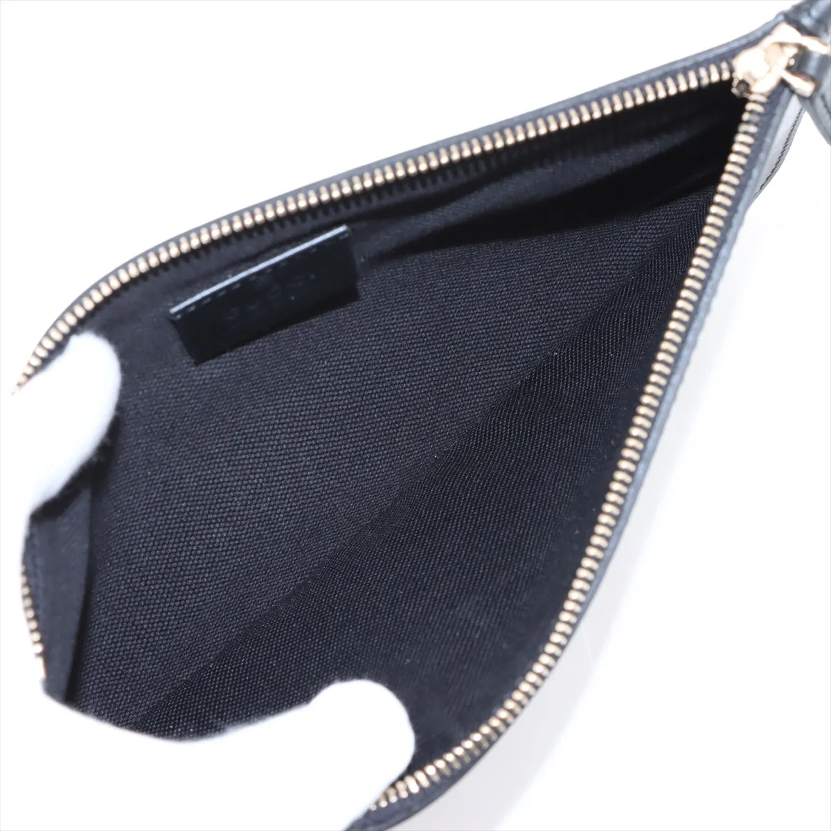 GG Canvas x Leather Tote Bag Black 247209 — view 8