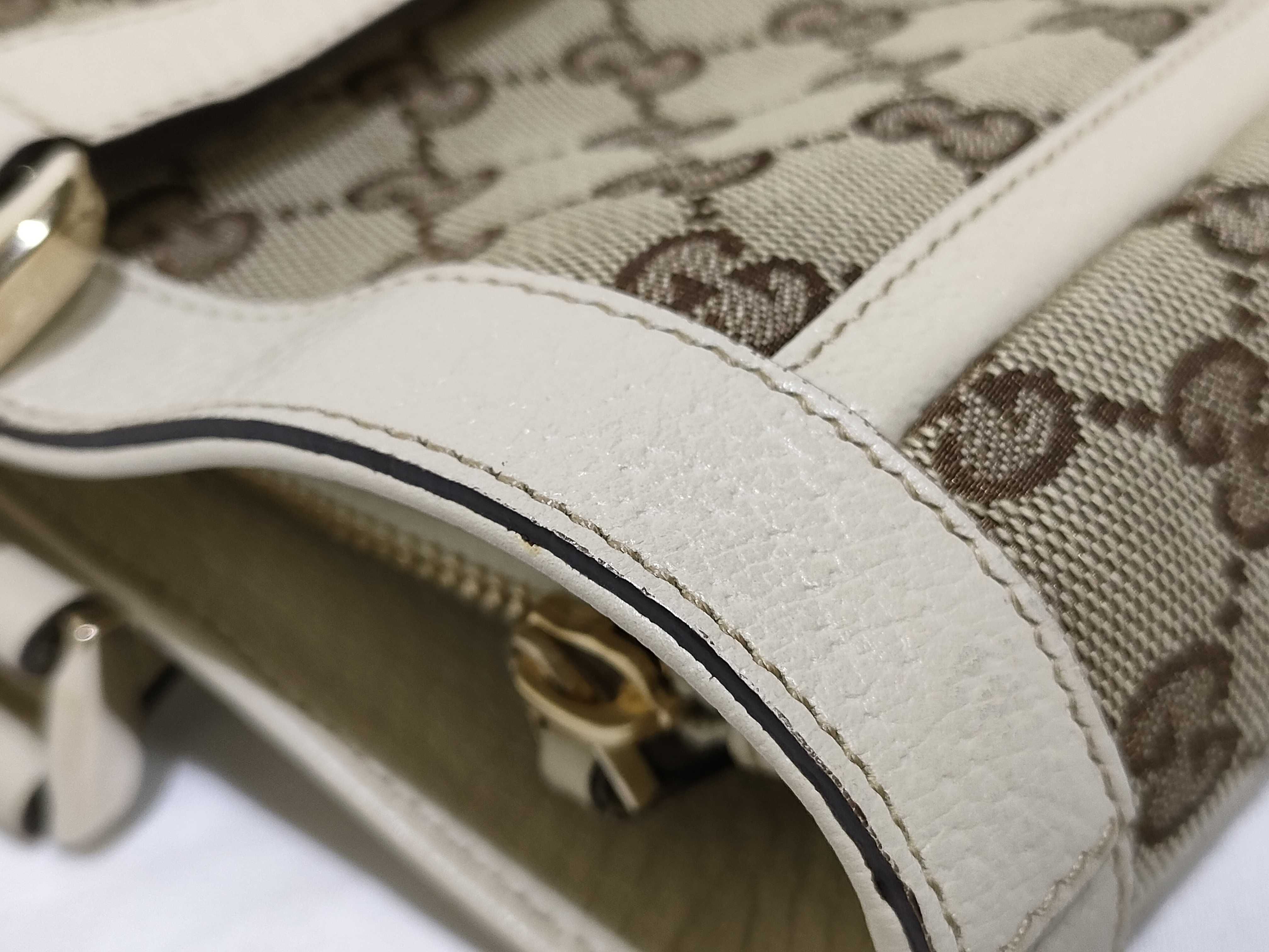 GG Canvas Handbag, Abbey White Handbag — view 14