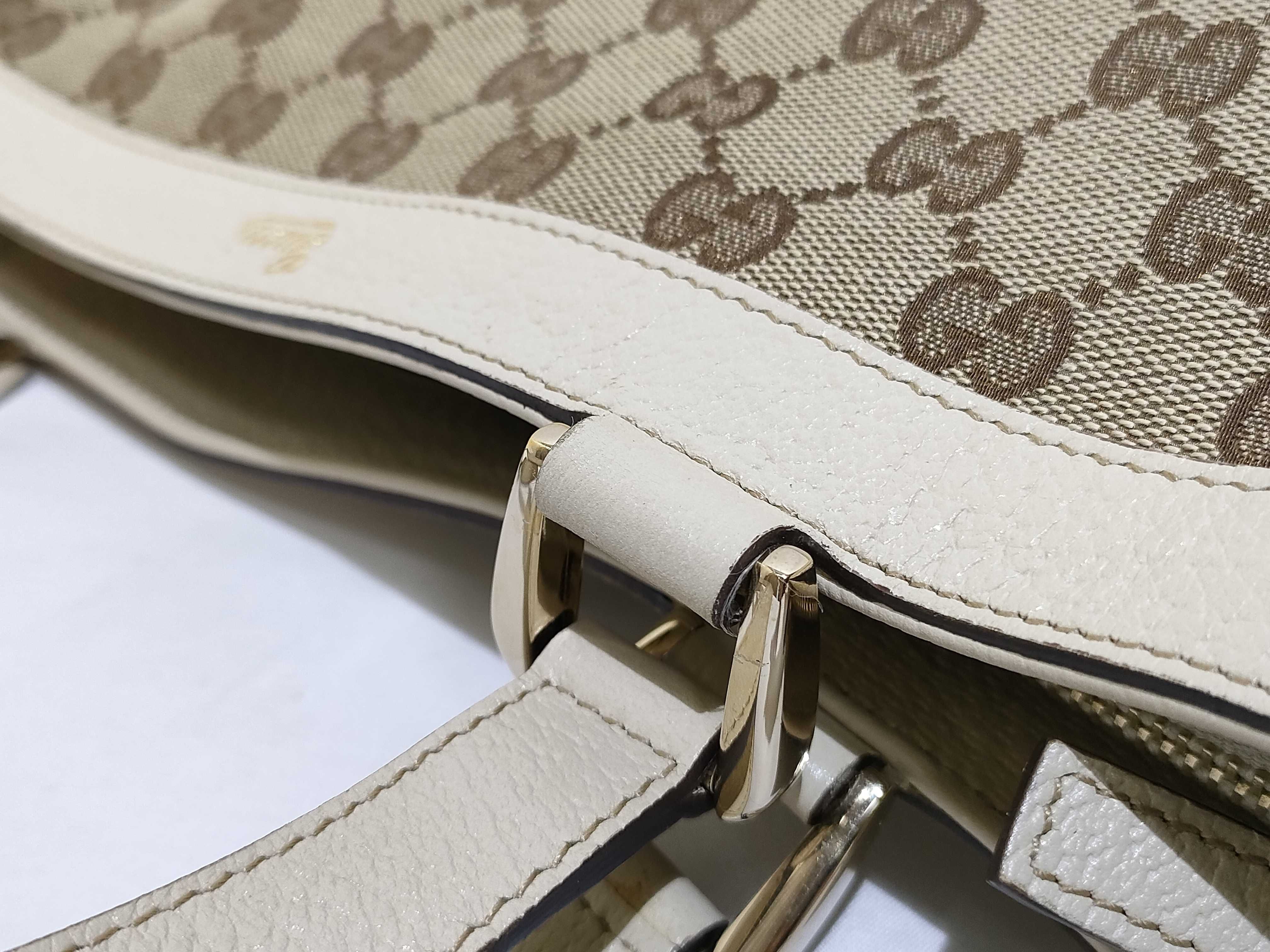 GG Canvas Handbag, Abbey White Handbag — view 5