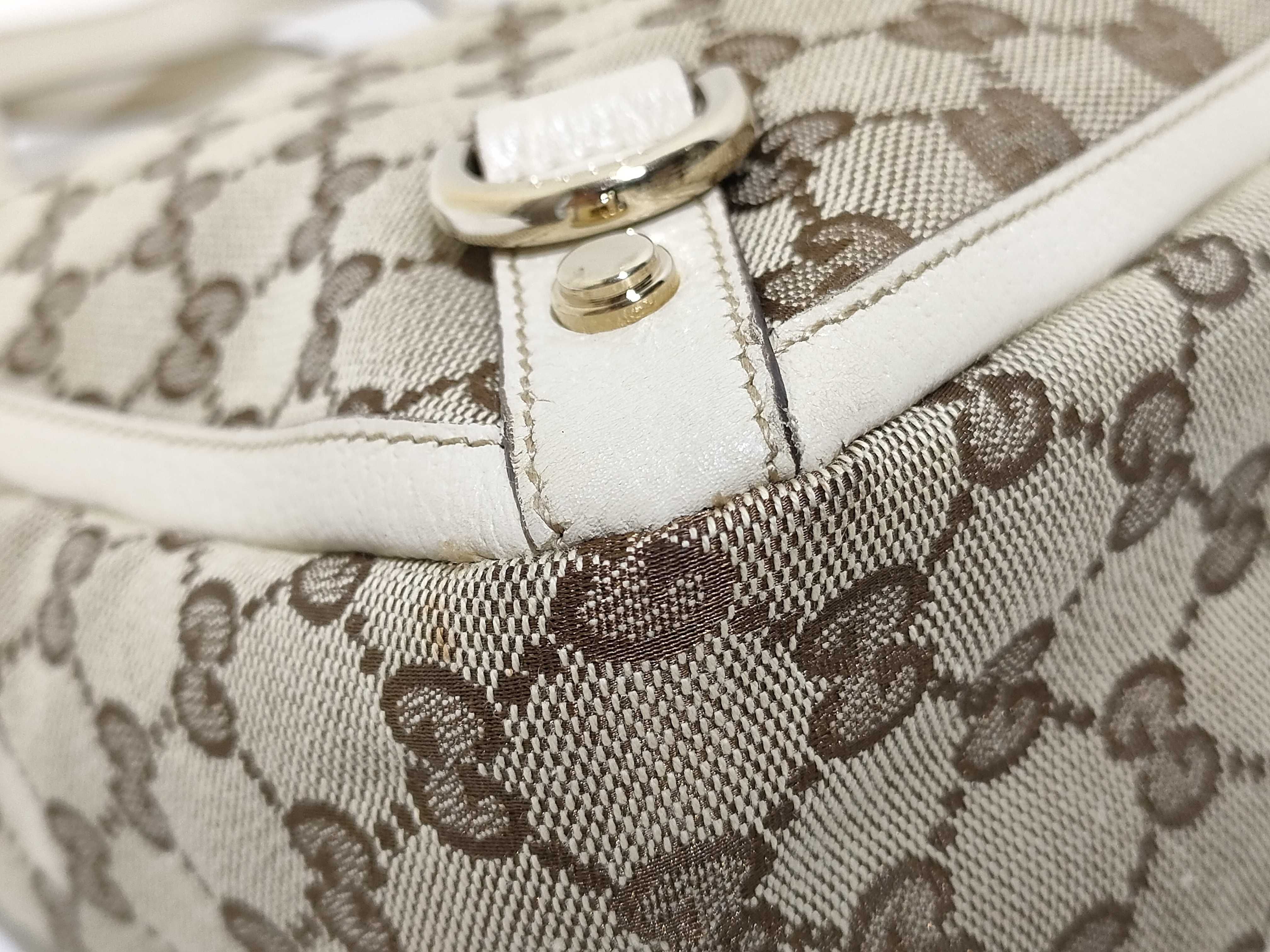 GG Canvas Handbag, Abbey White Handbag — view 6