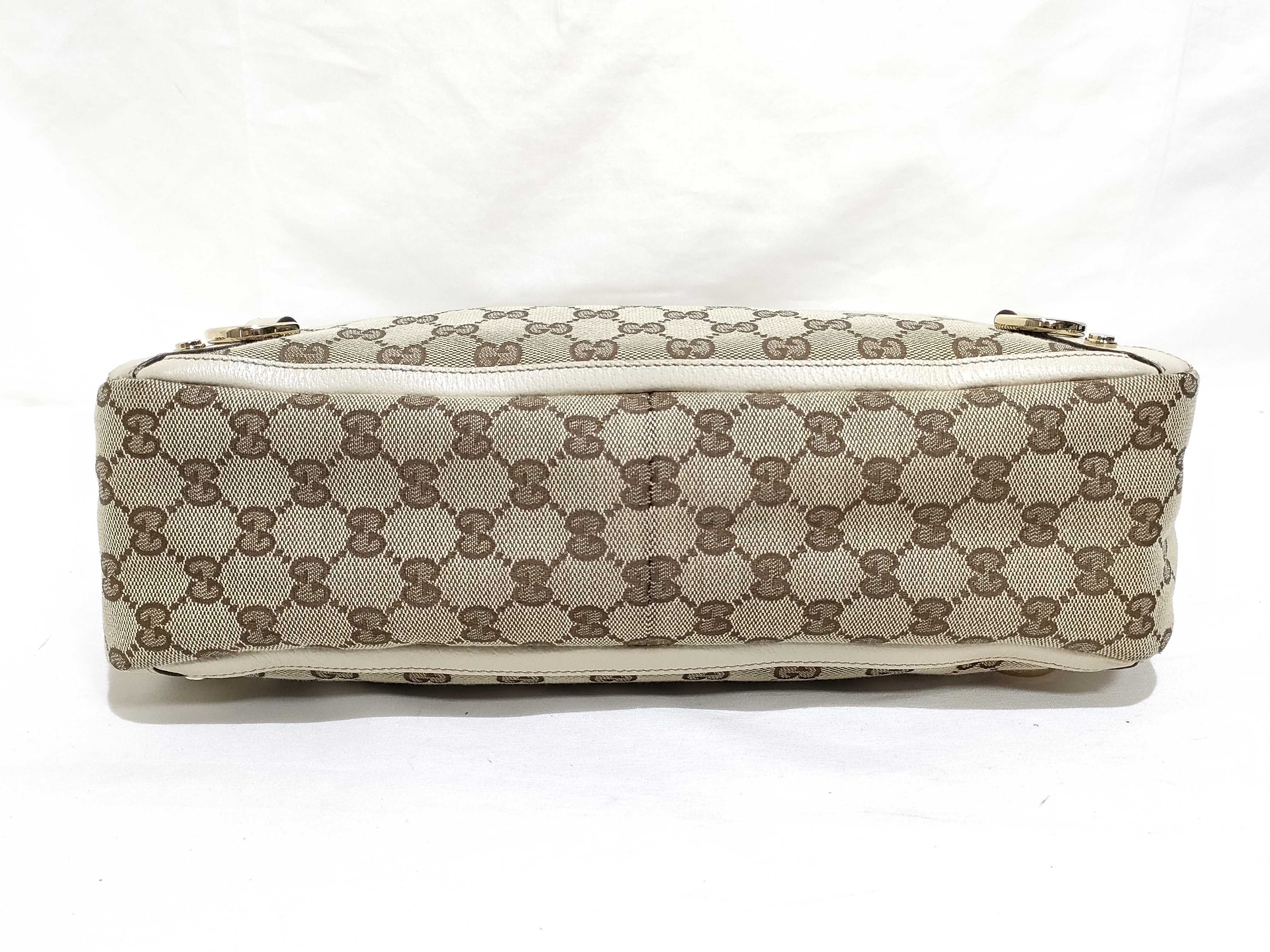 GG Canvas Handbag, Abbey White Handbag — view 7