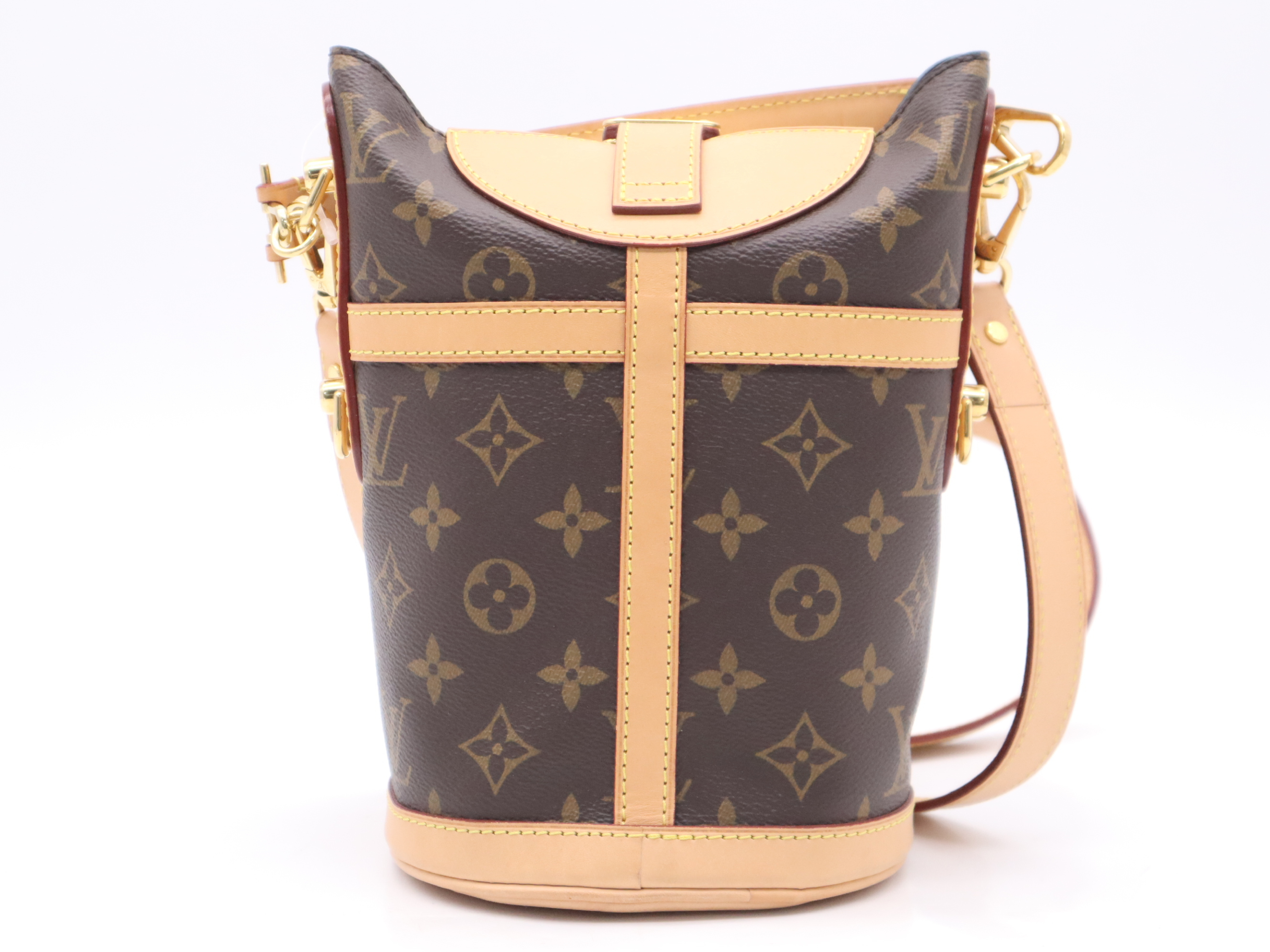 M43587 Monogram Duffle Bag with Shoulder Strap (Handbag) — view 2
