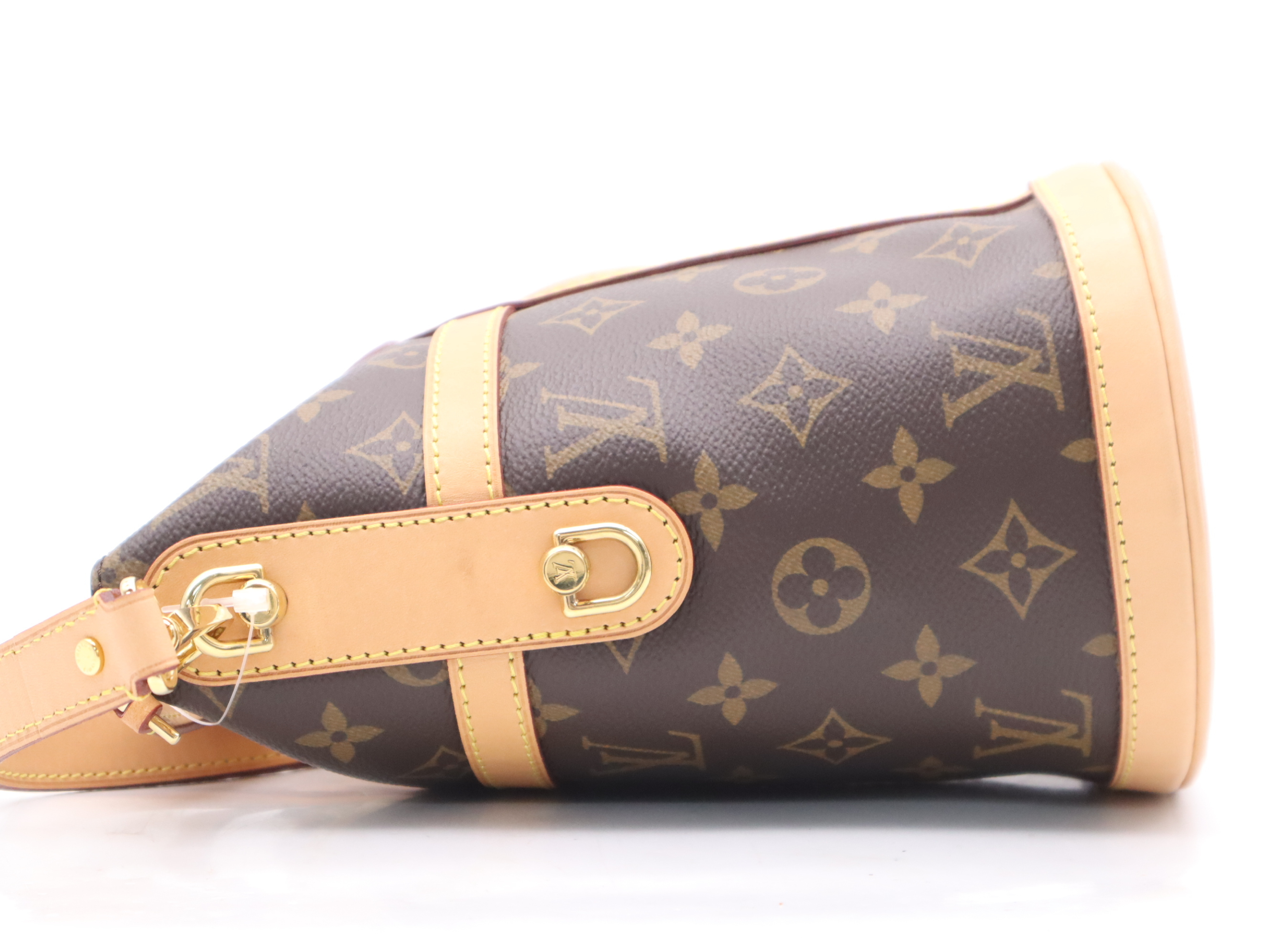 M43587 Monogram Duffle Bag with Shoulder Strap (Handbag) — view 3