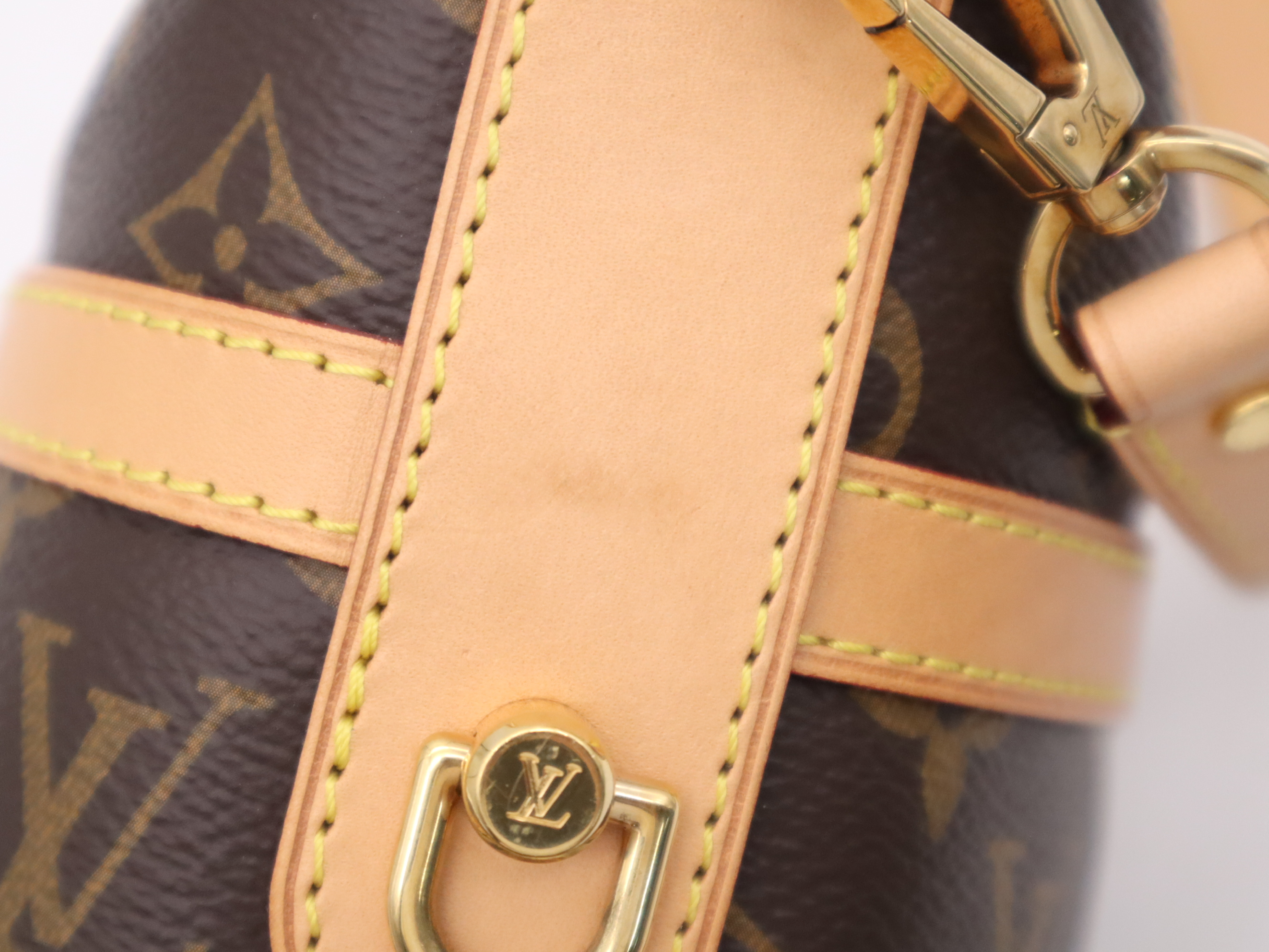M43587 Monogram Duffle Bag with Shoulder Strap (Handbag) — view 9