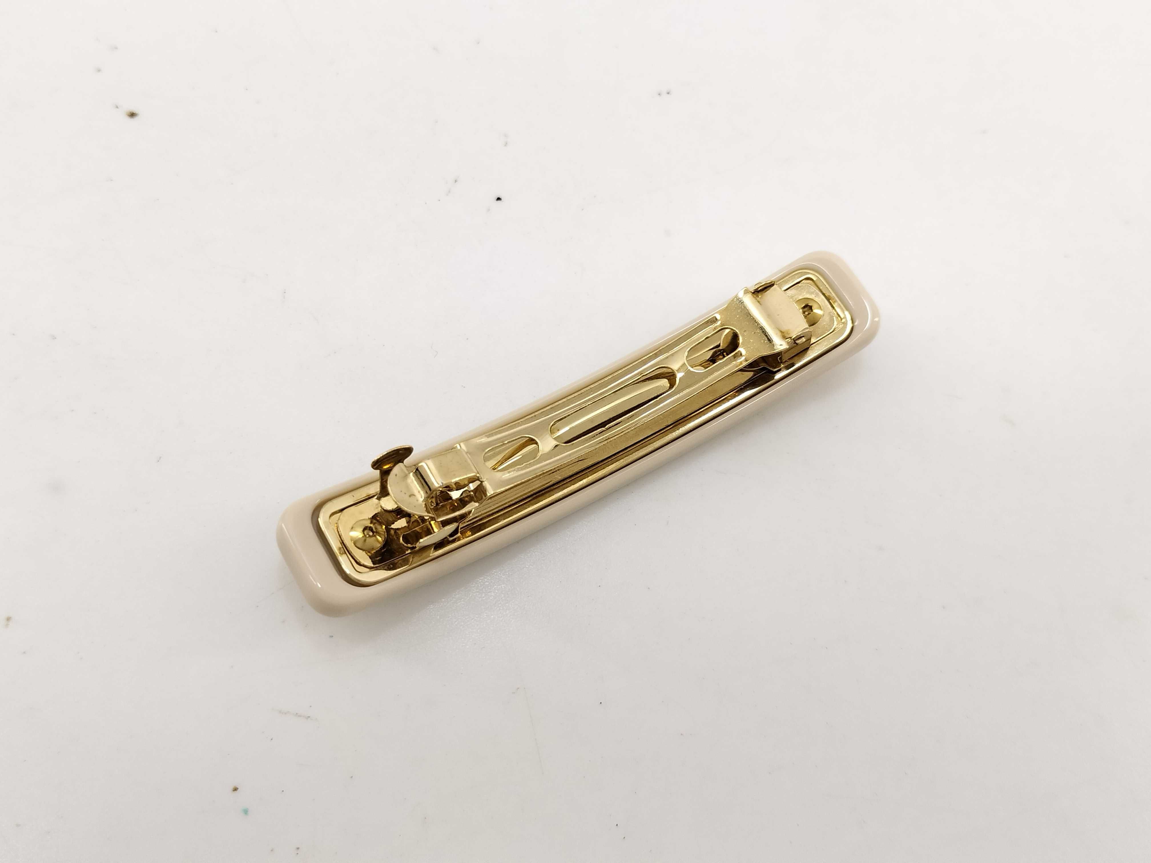 1IF134 Logo Barrette Beige Hair Accessory — view 2
