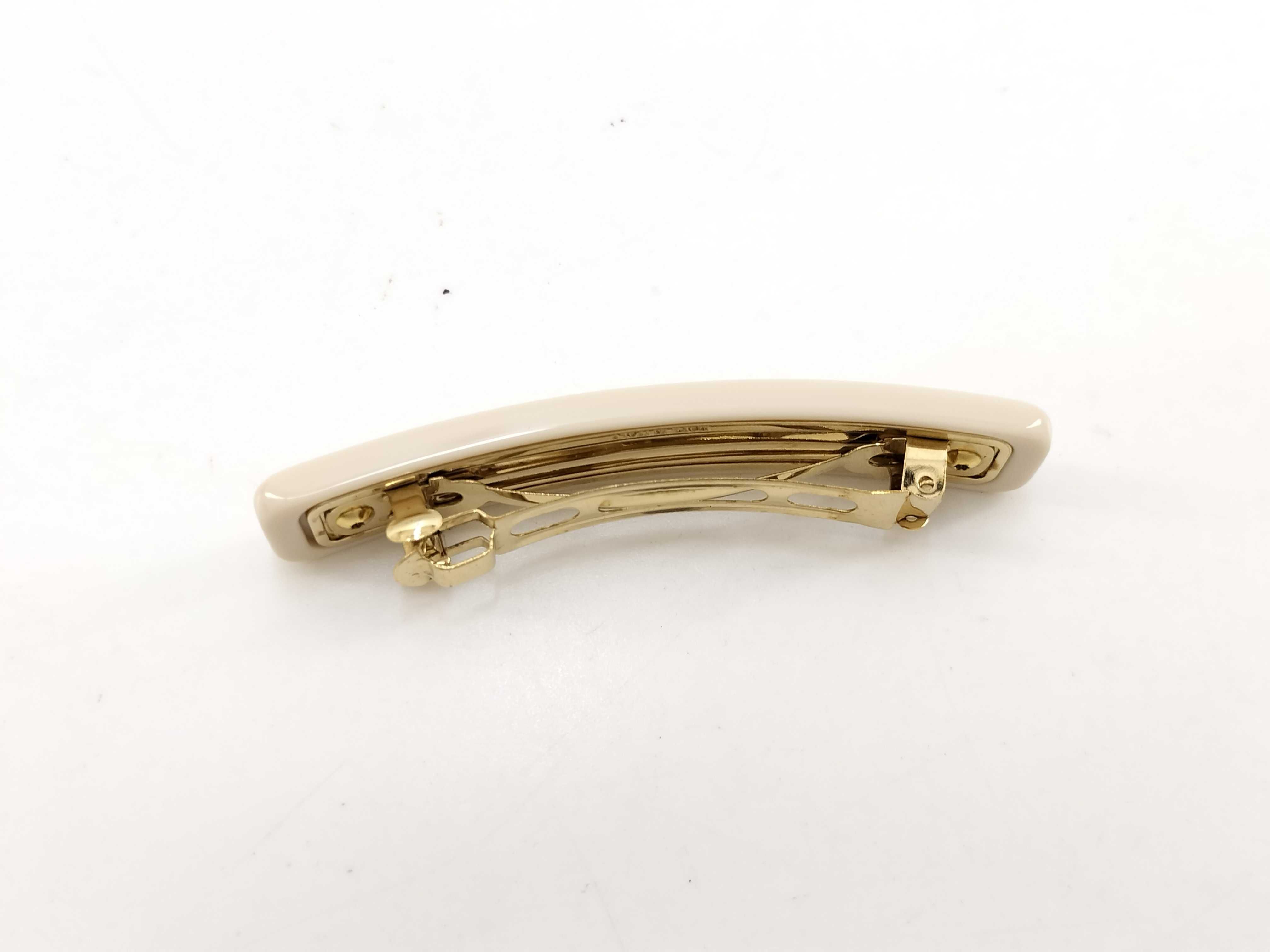 1IF134 Logo Barrette Beige Hair Accessory — view 3
