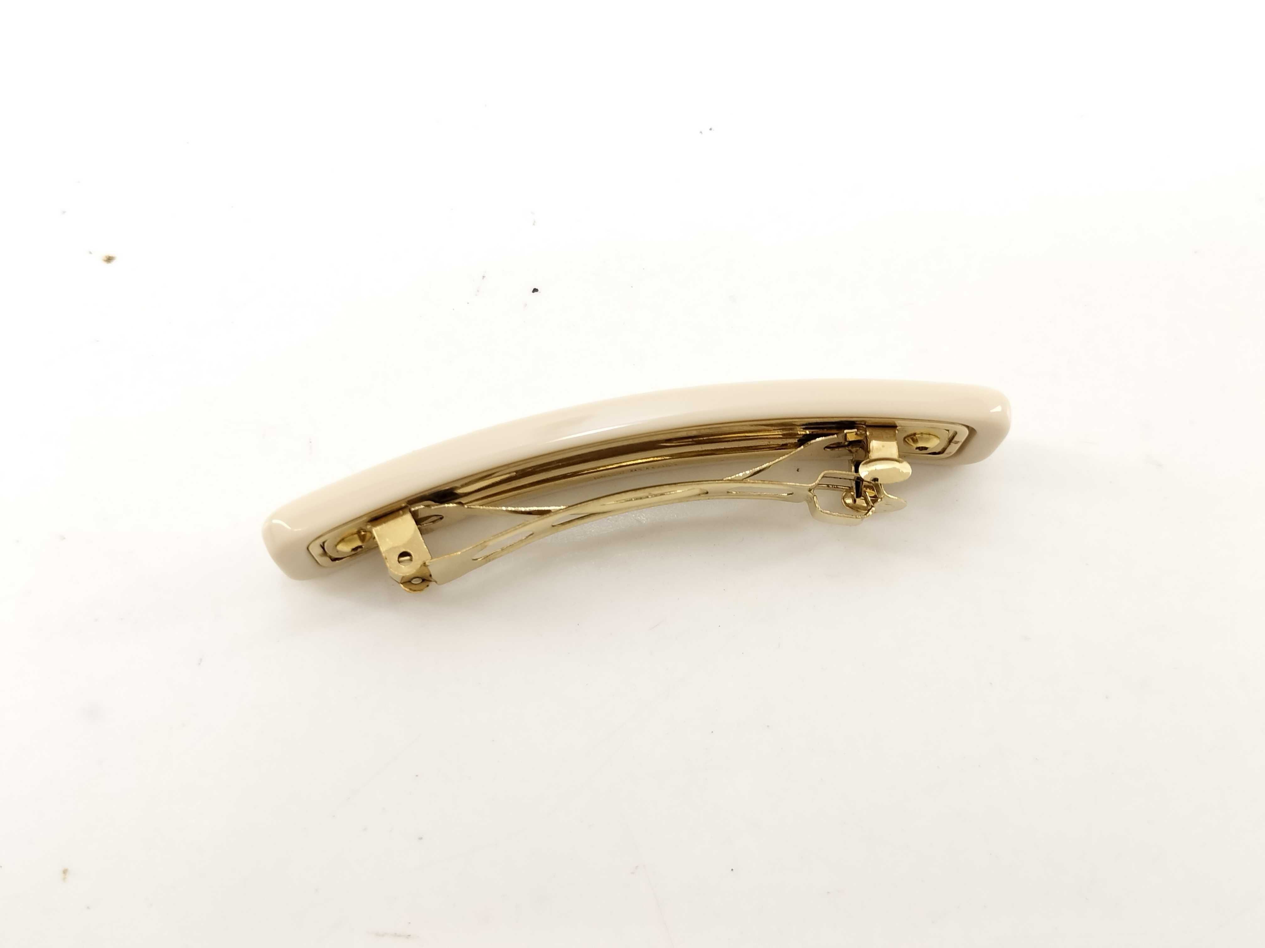1IF134 Logo Barrette Beige Hair Accessory — view 4