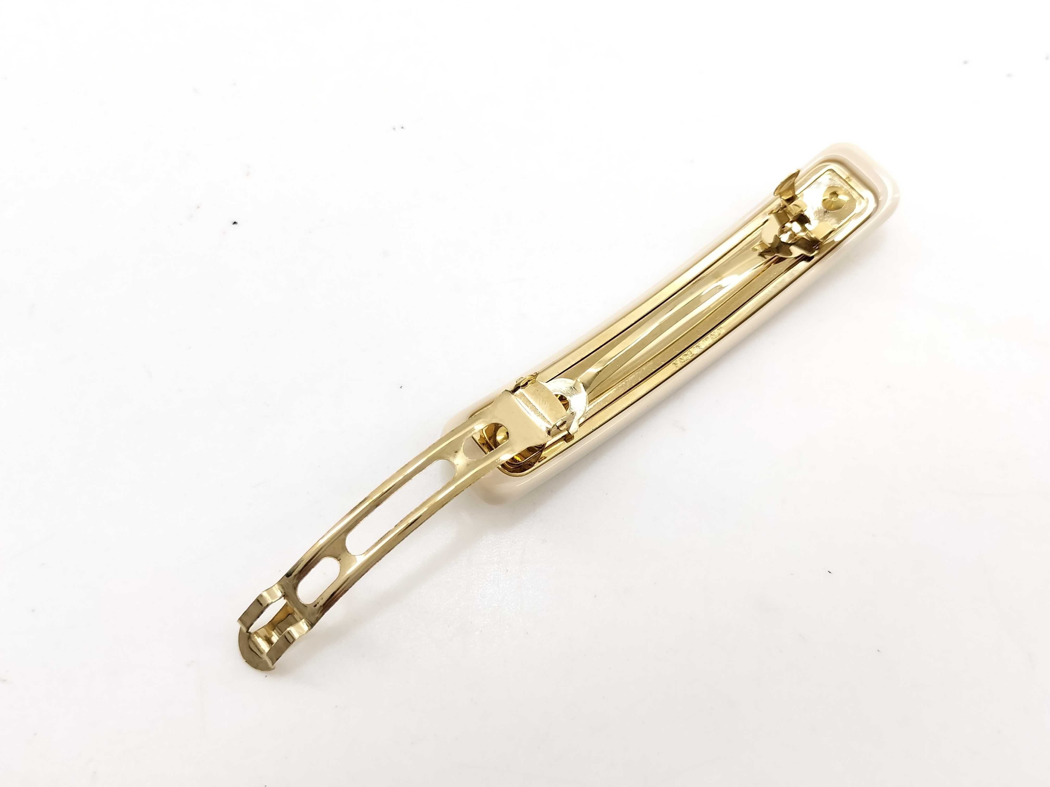 1IF134 Logo Barrette Beige Hair Accessory — view 7