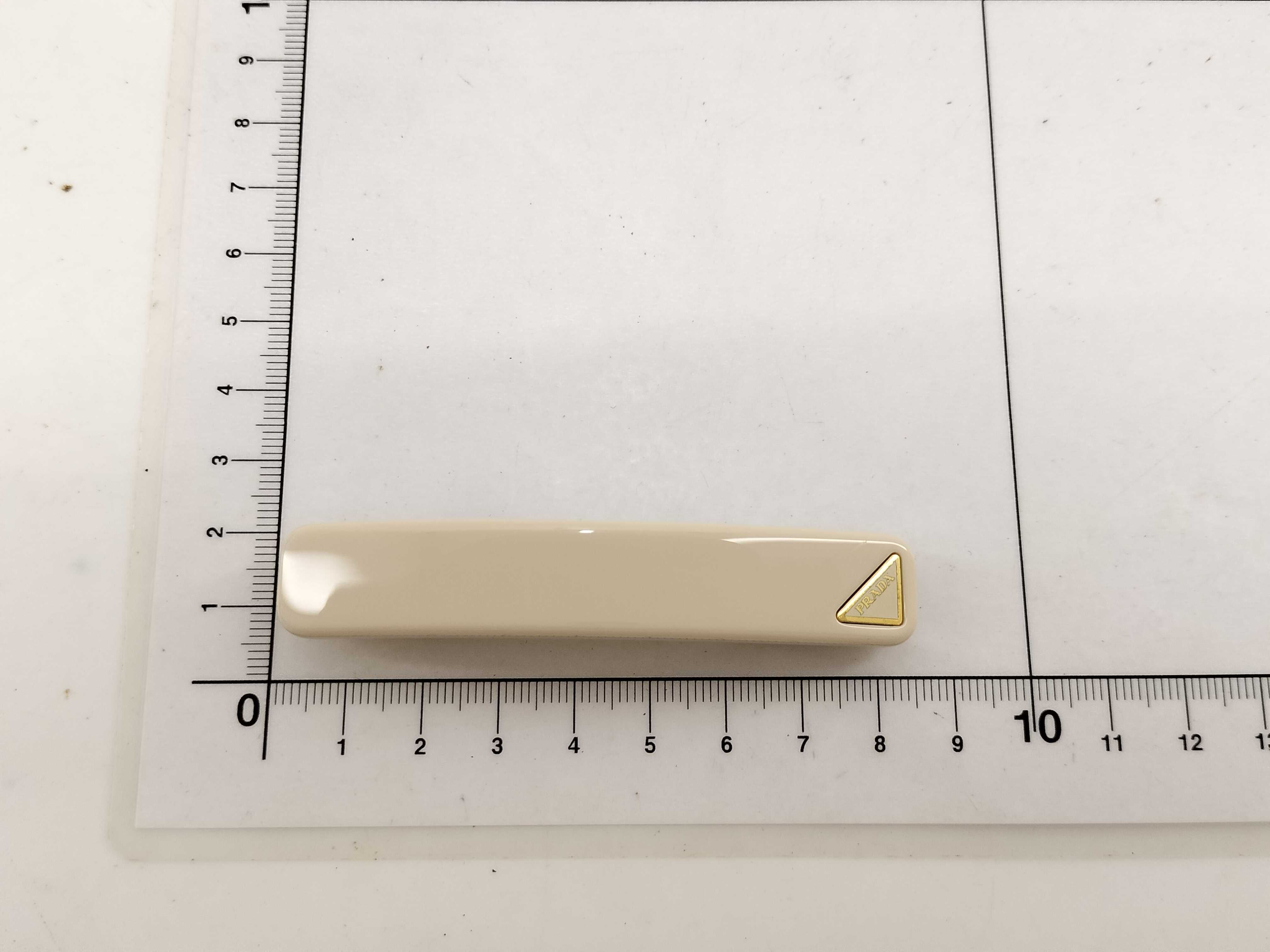 1IF134 Logo Barrette Beige Hair Accessory — view 9