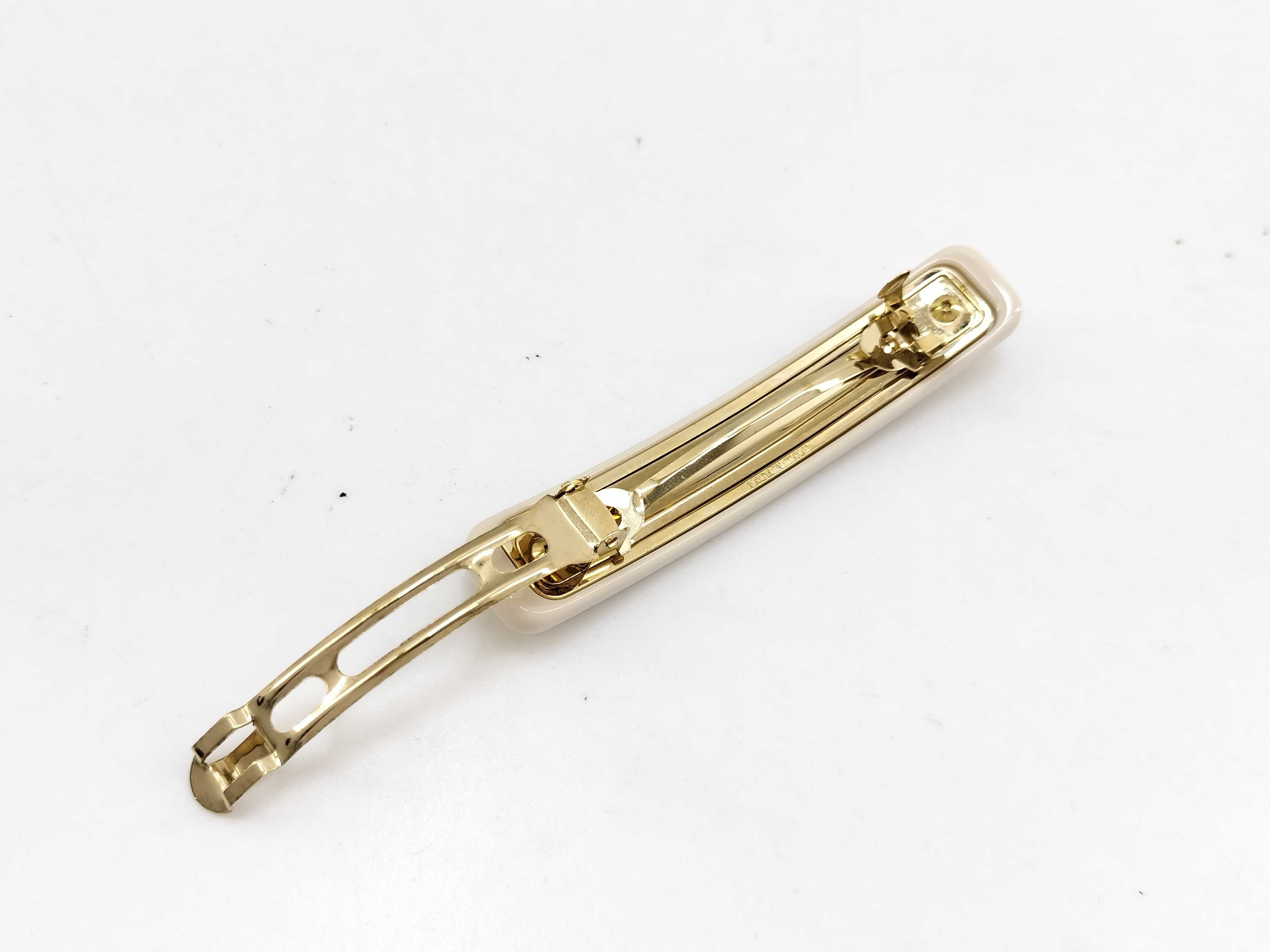 1IF134 Logo Barrette Beige Hair Accessory — view 10