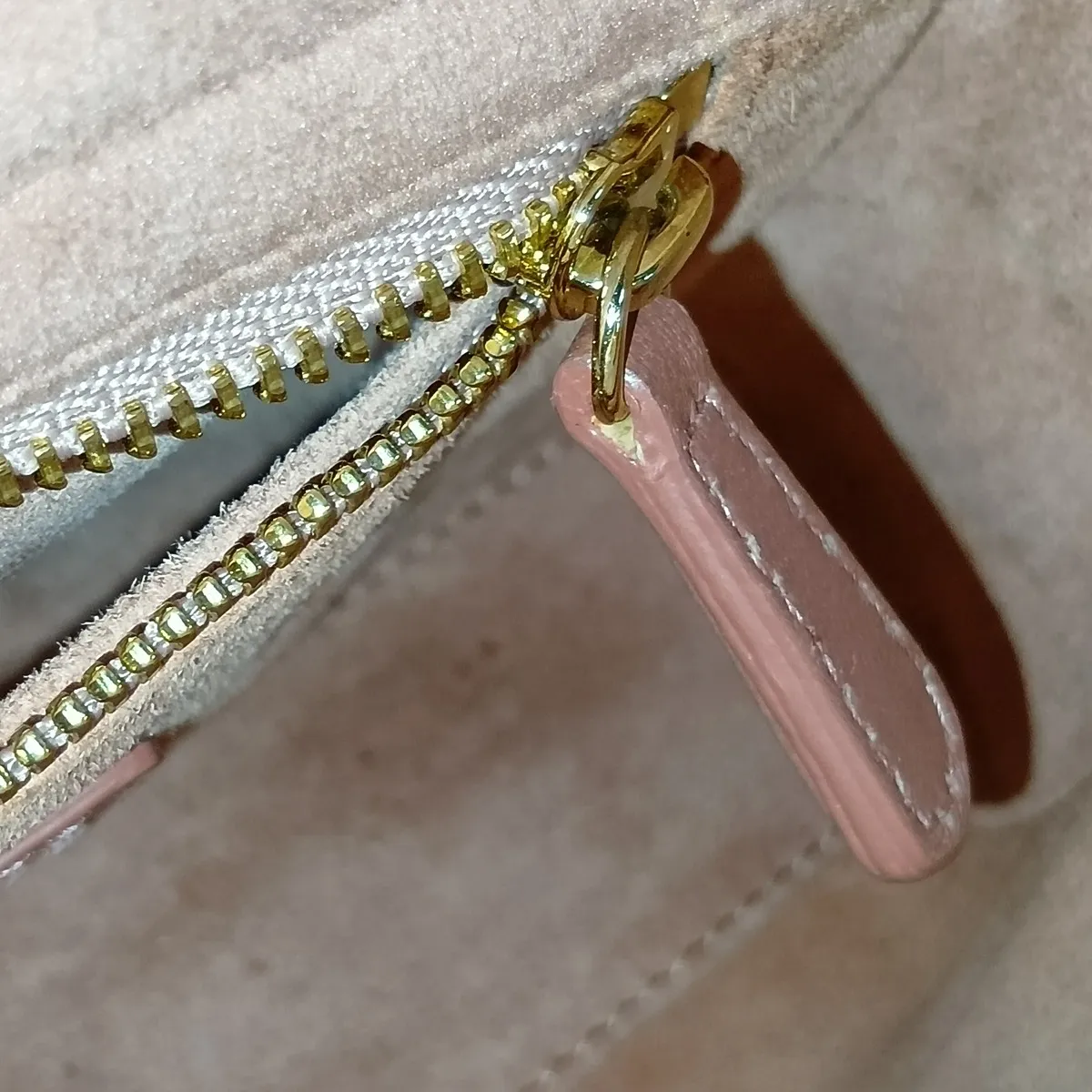 Cannage Lady Dior Mini Velour x Leather 2-Way Handbag Pink — view 12