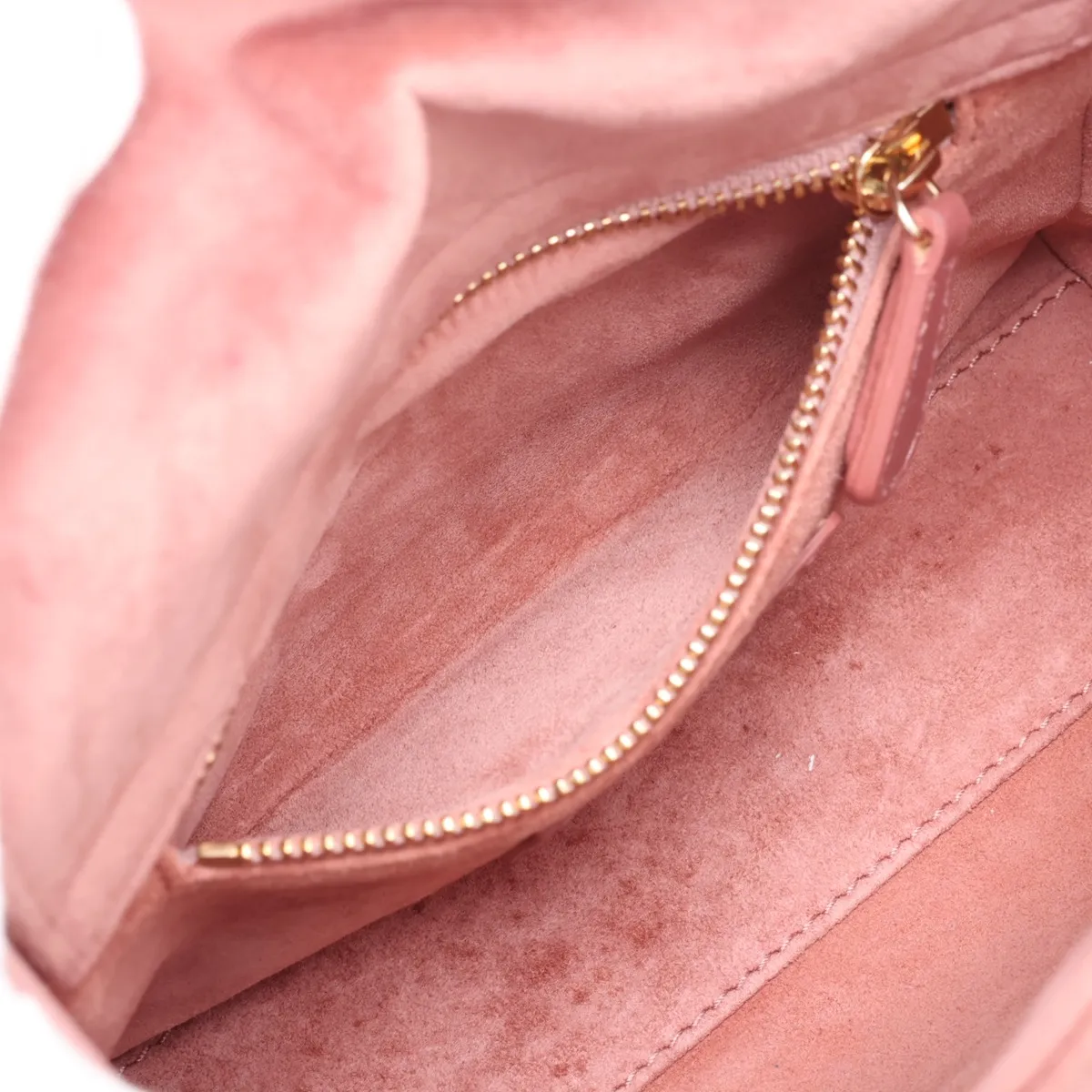 Cannage Lady Dior Mini Velour x Leather 2-Way Handbag Pink — view 9