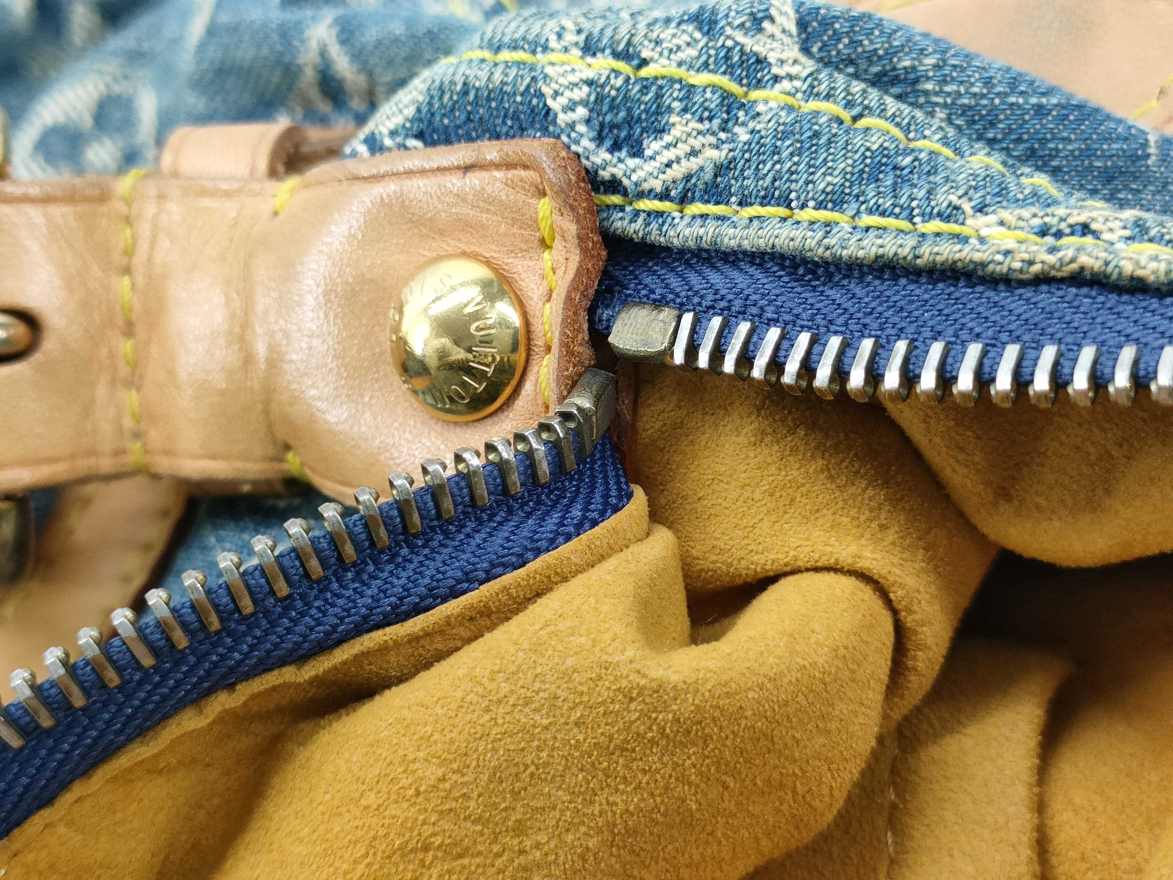 Monogram Denim Baggy Shoulder Bag — view 13
