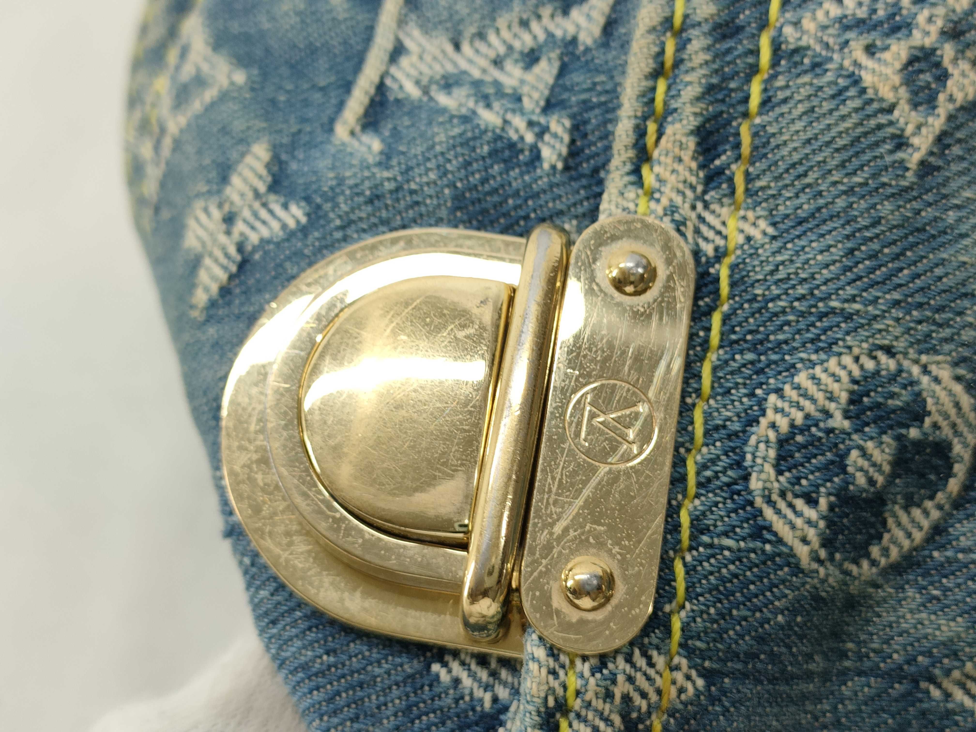 Monogram Denim Baggy Shoulder Bag — view 15
