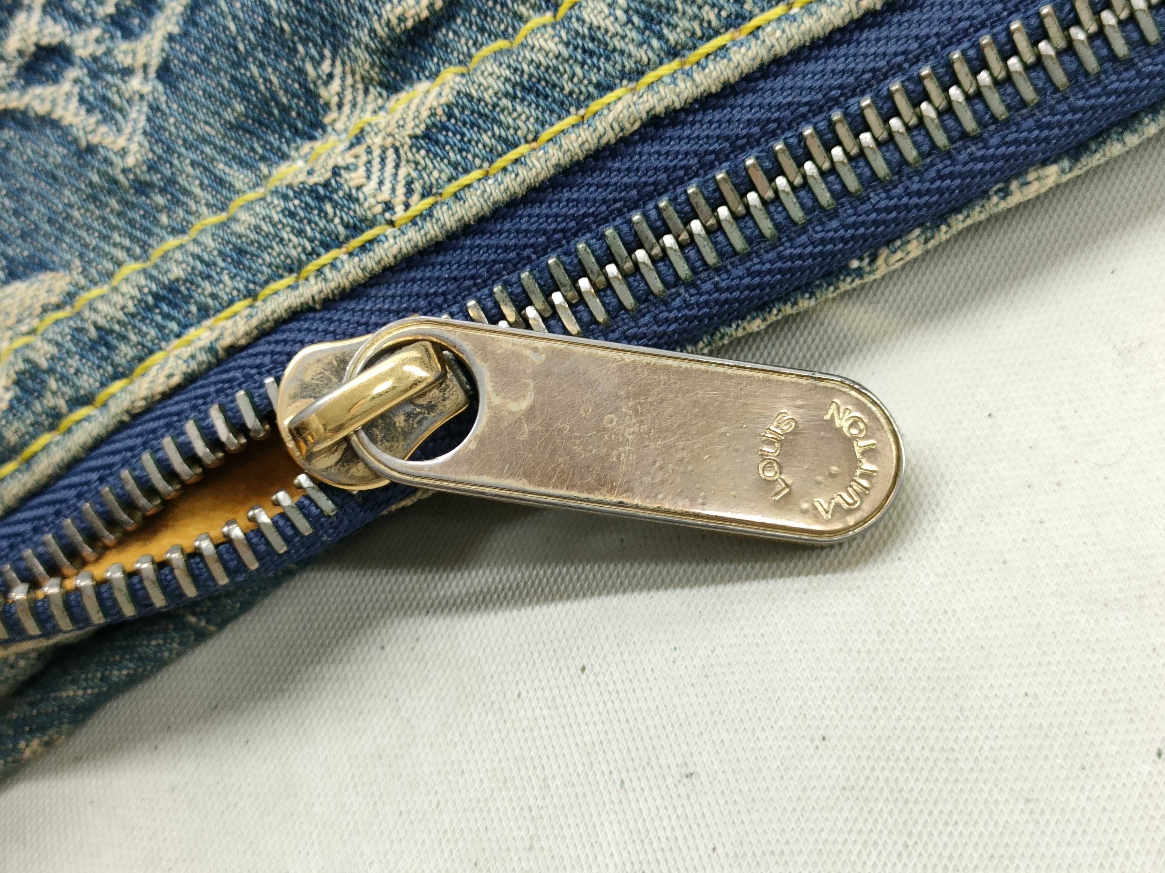 Monogram Denim Baggy Shoulder Bag — view 9