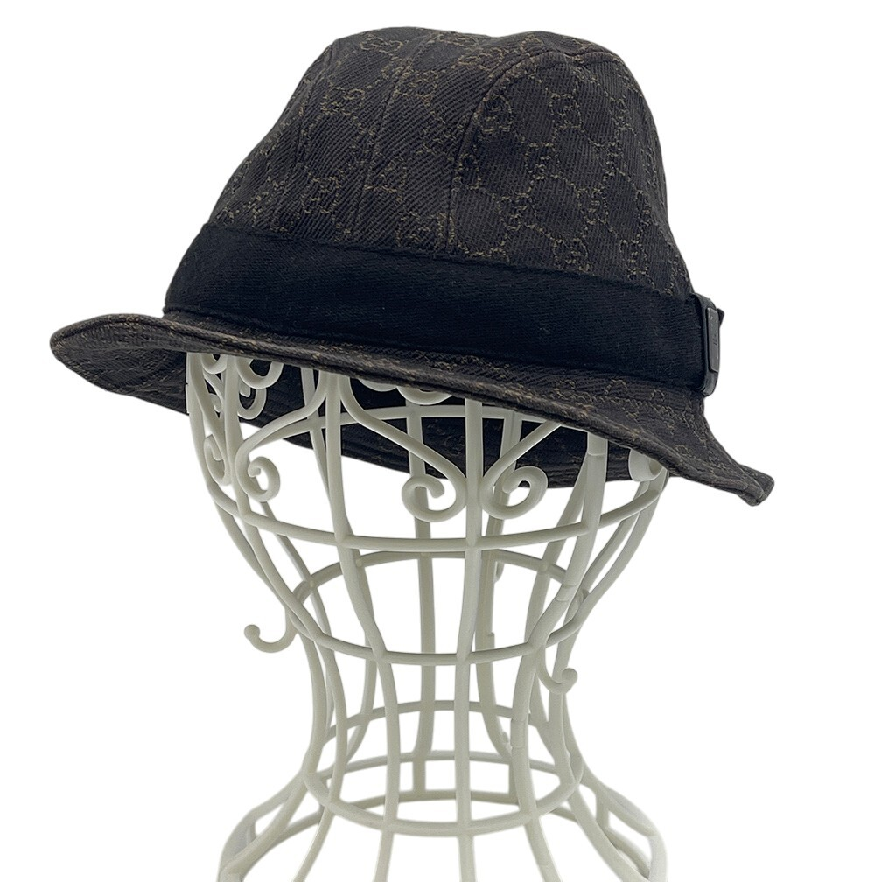 GG Canvas Fedora Hat 030367 (57cm) - GG Pattern Logo - Other Accessories — view 3