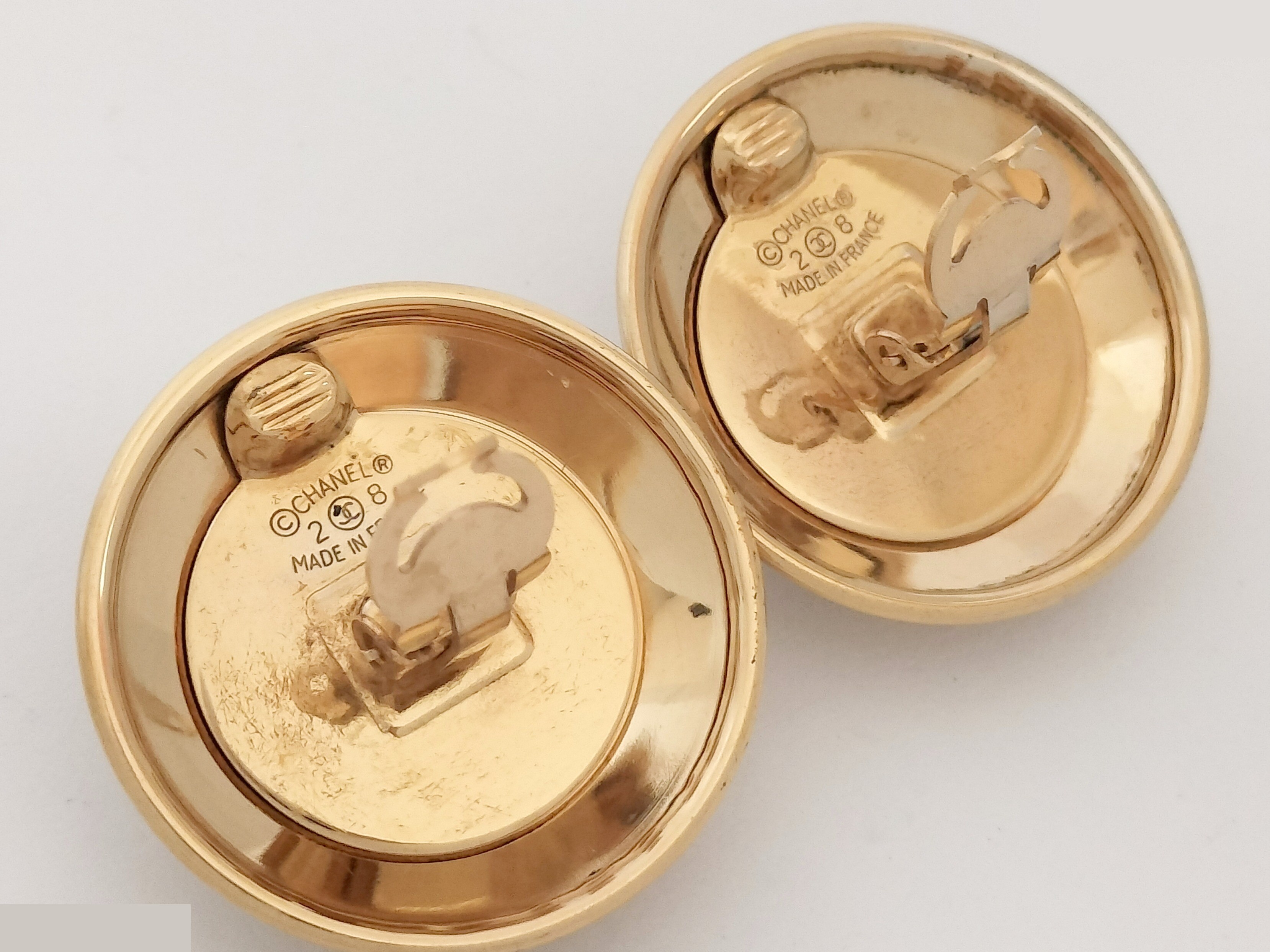 Camellia Gold Earrings — view 2