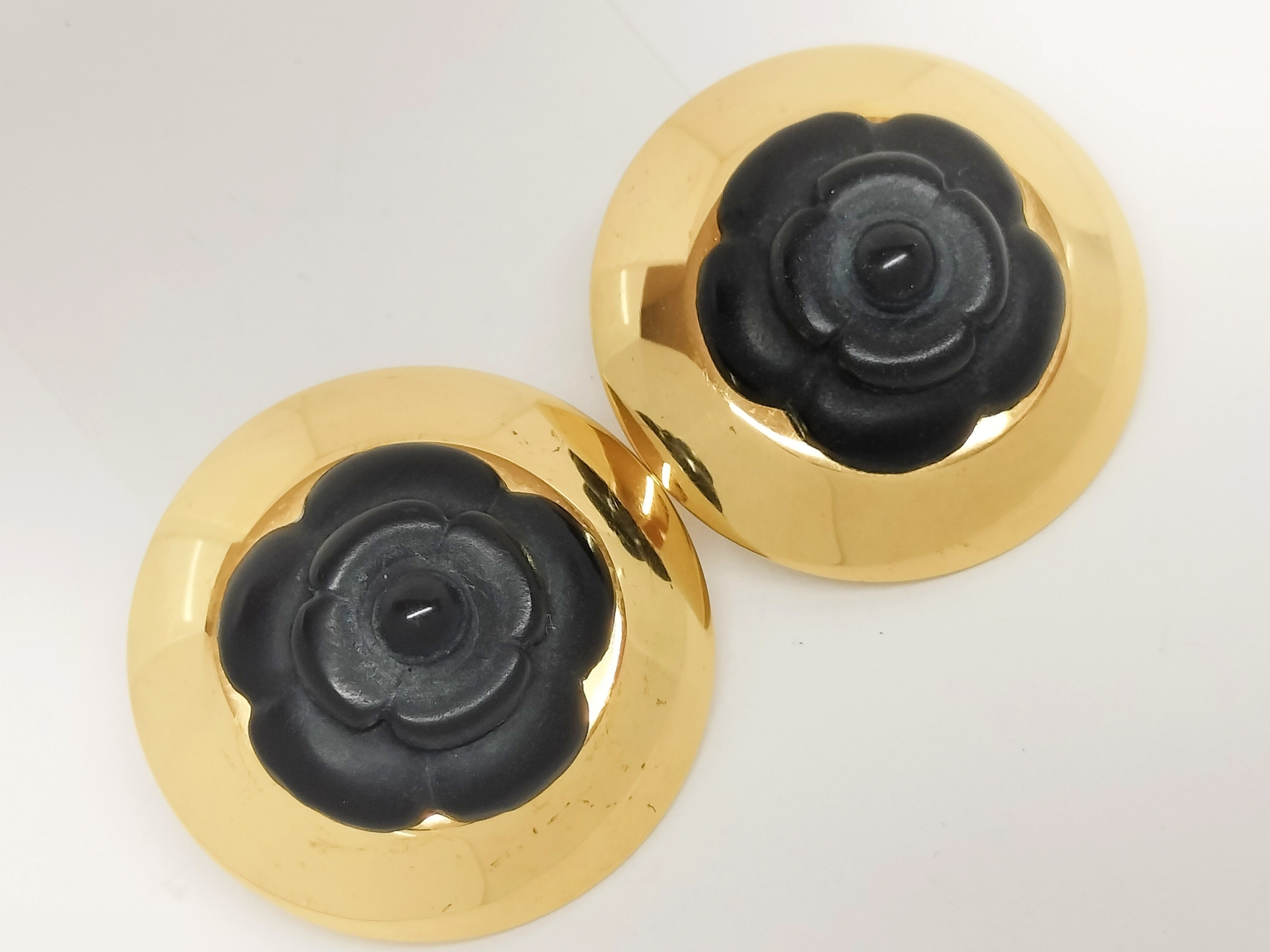 Camellia Gold Earrings — view 6