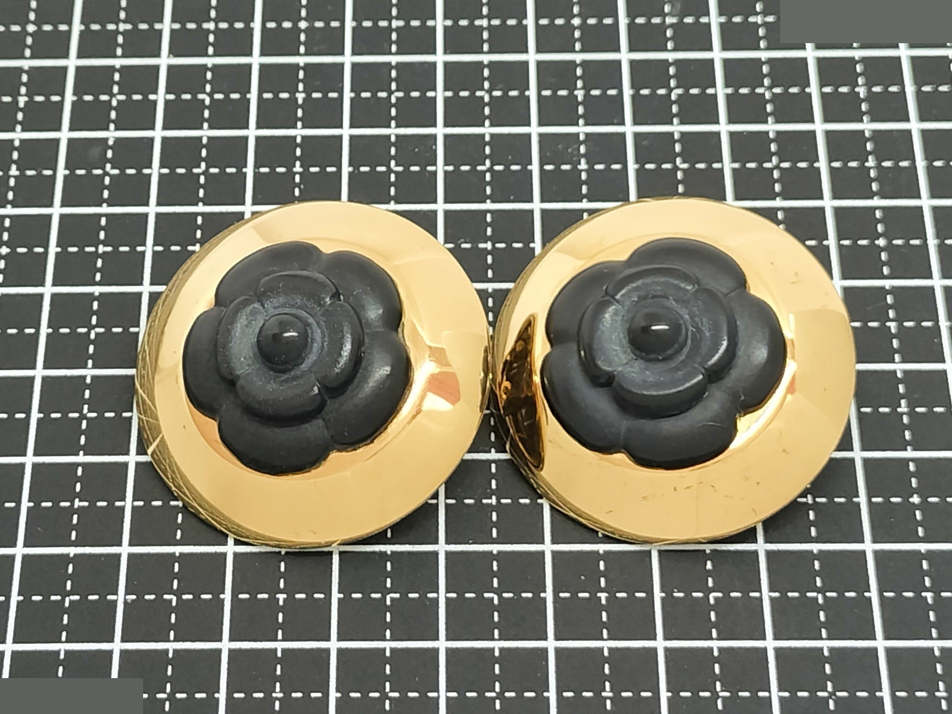Camellia Gold Earrings — view 7
