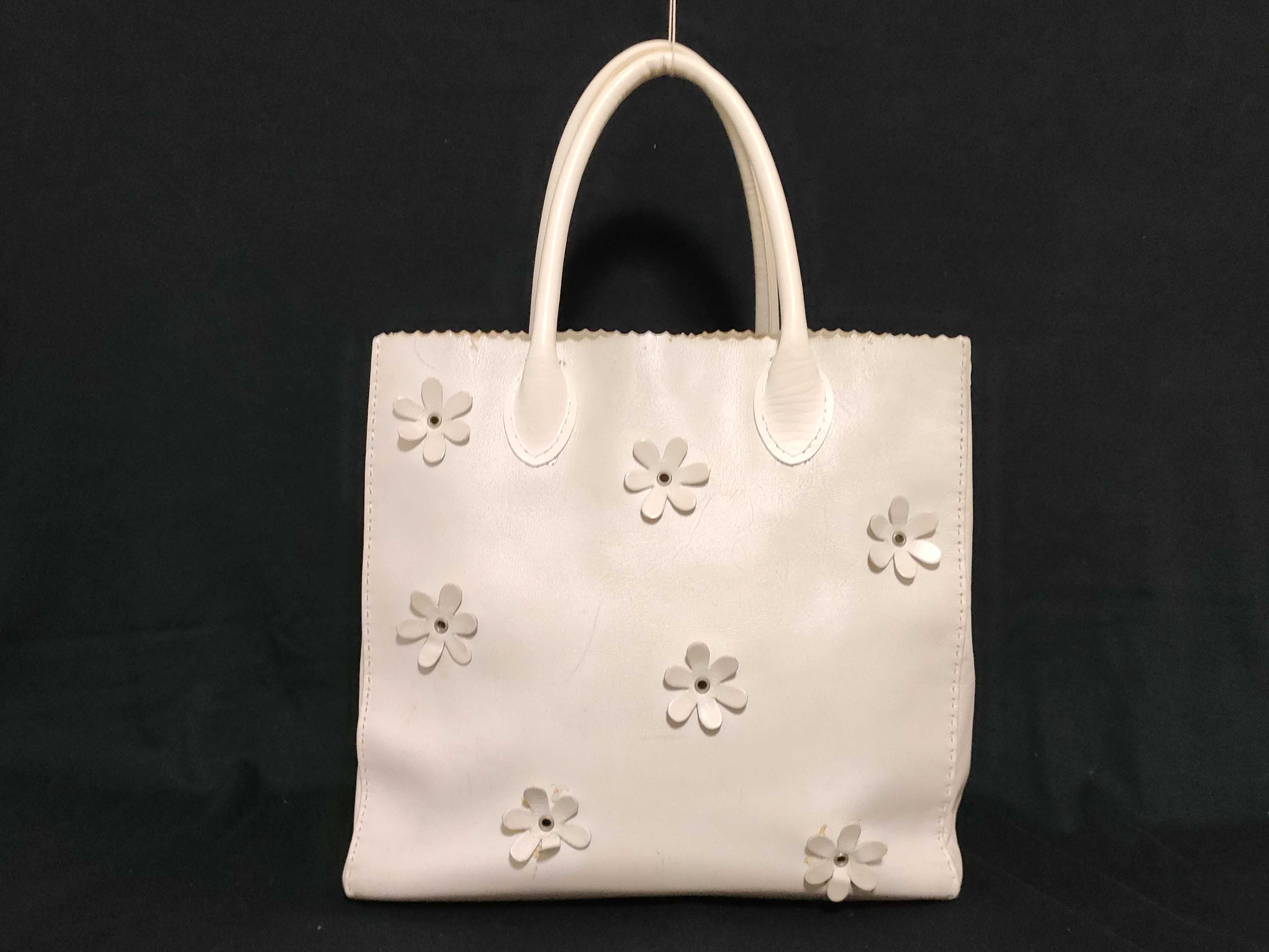 White Tote Bag Flower Tote Bag