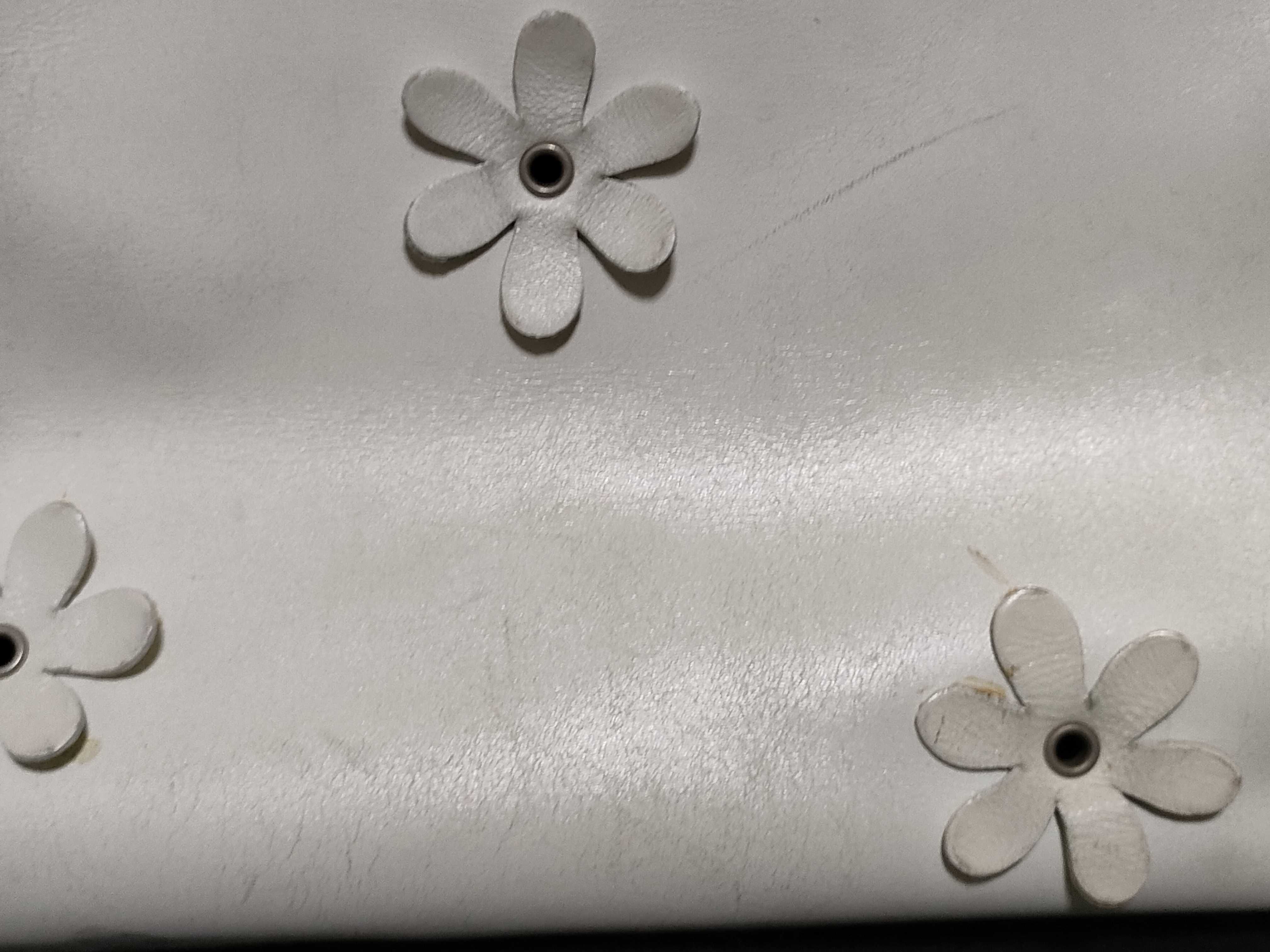 White Tote Bag Flower Tote Bag — view 12