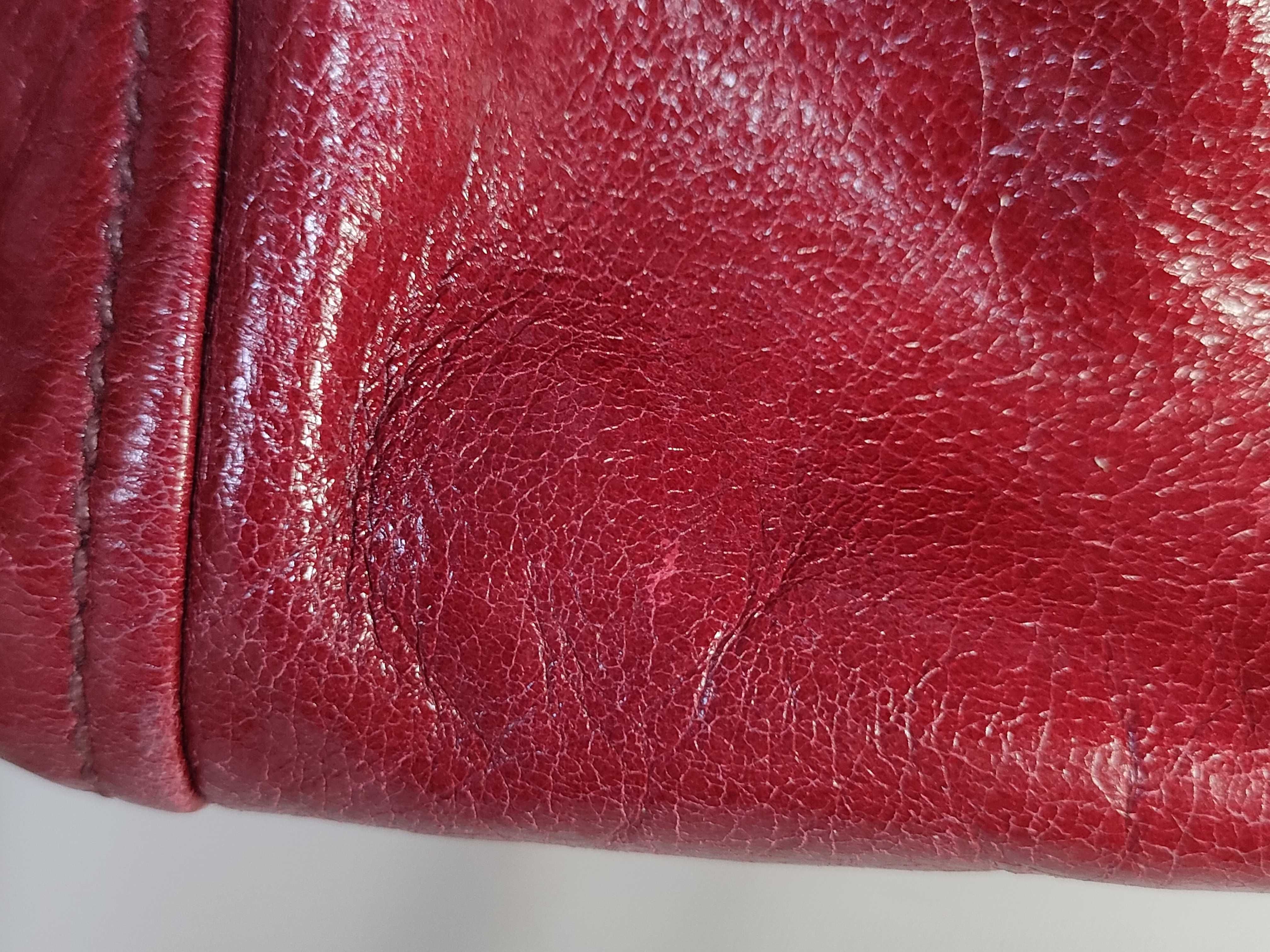 Vitello Shine Tote Shoulder Bag Burgundy BN2533 Handbag — view 15